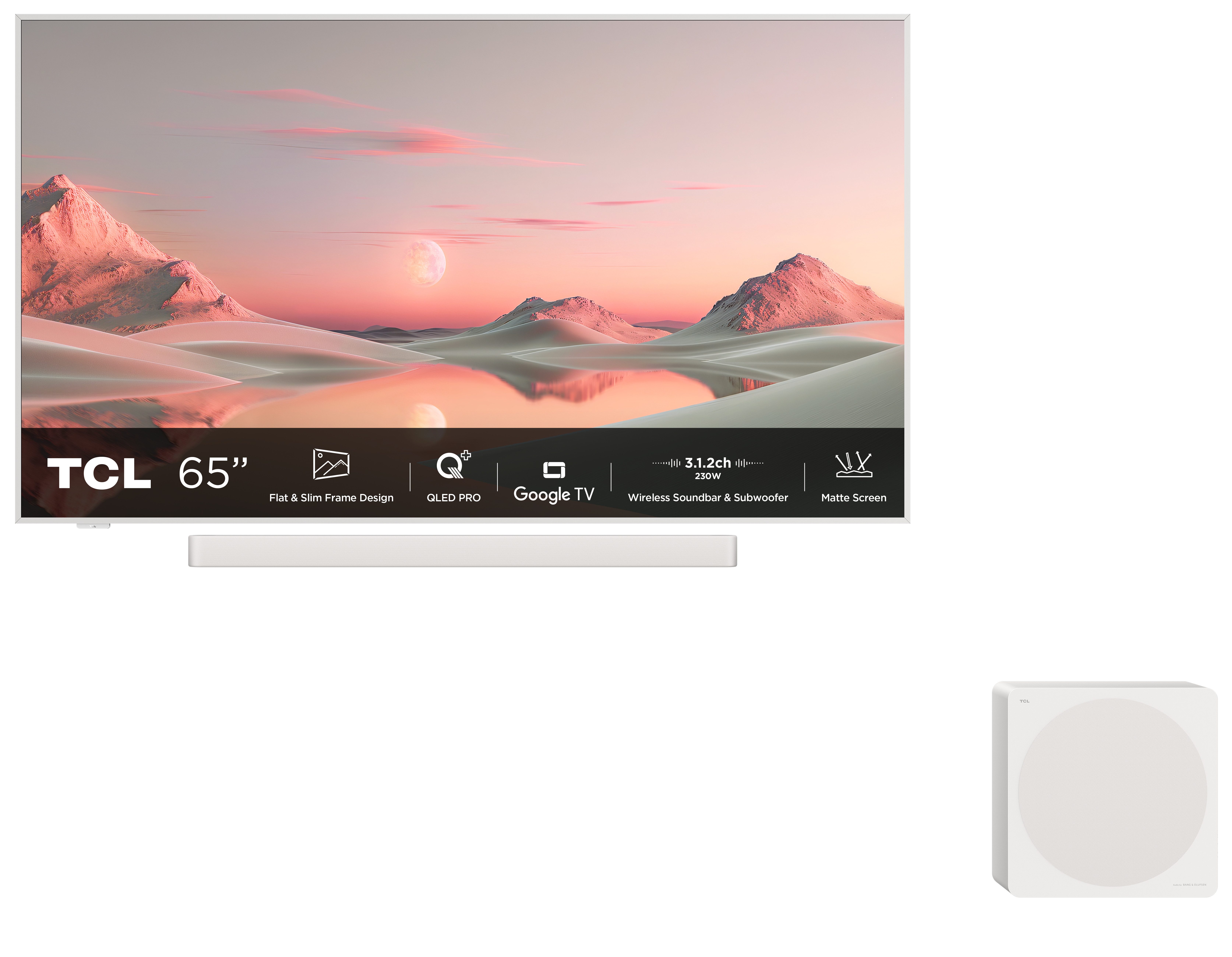 TCL 65A300 Pro NXTVision QLED-Fernseher (165,1 cm/65 Zoll, 4K Ultra HD, Smart-TV)
