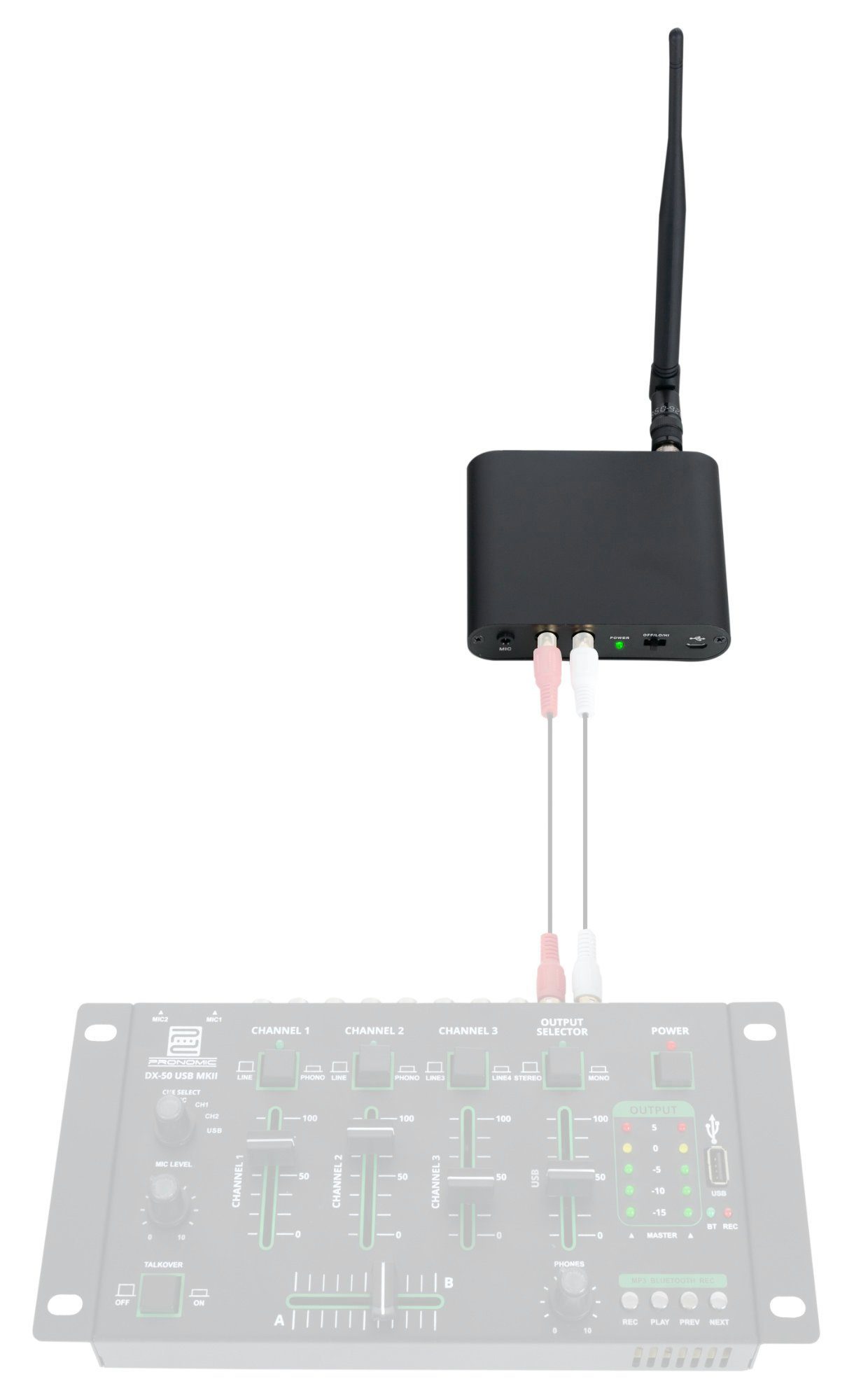 Disco Reichweite) 3 Silent Stereo Beatfoxx m (Wireless SDT-40 V2 Silent Funk-Kopfhörer 150 - UHF-Technik, Über für Disco-Anwendungen, Kanäle Sender Kopfhörer