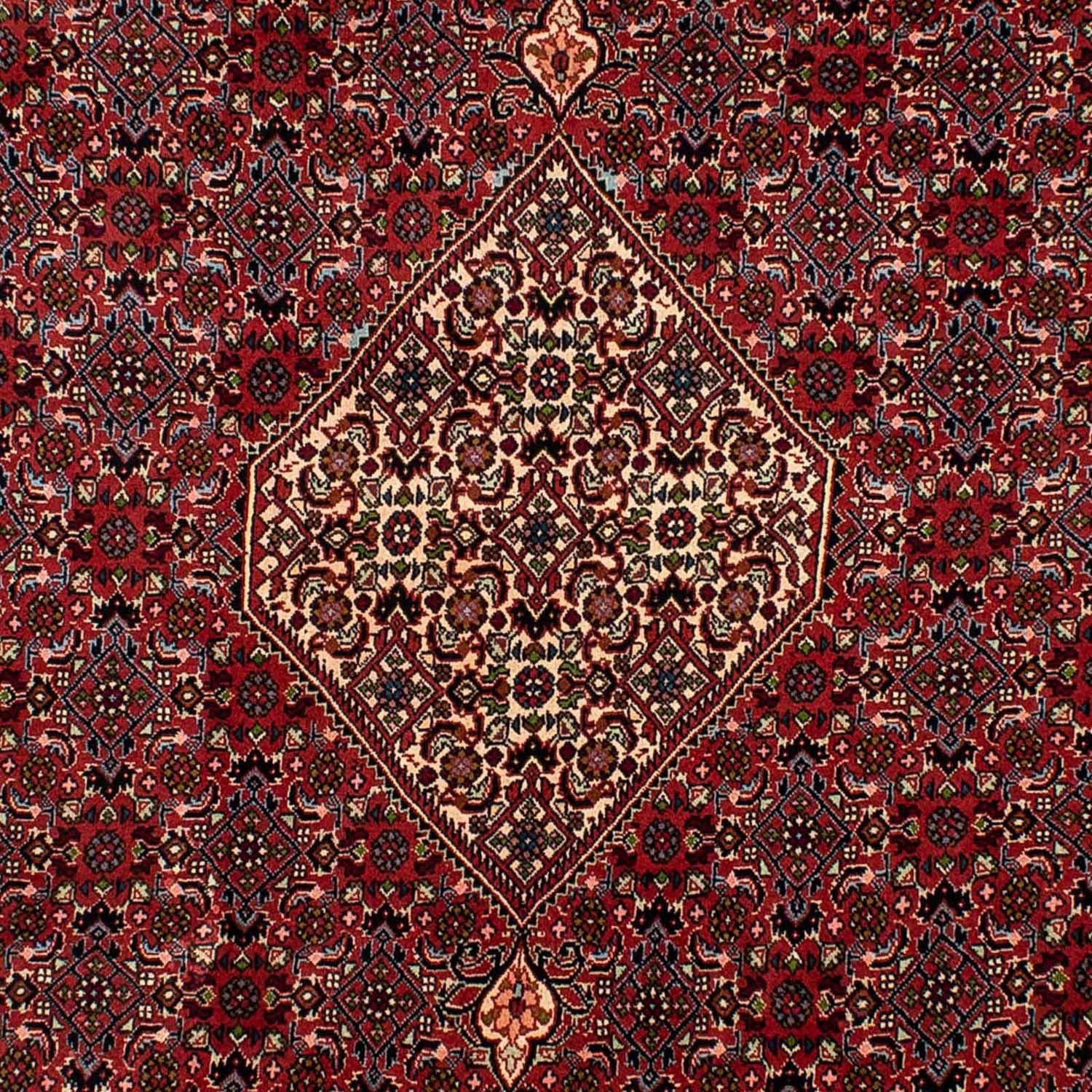 Orientteppich Perser - 15 290 dunkelrot, rechteckig, mit Einzelstück 206 - Handgeknüpft, Zertifikat mm, - x Wohnzimmer, morgenland, Höhe: cm Bidjar