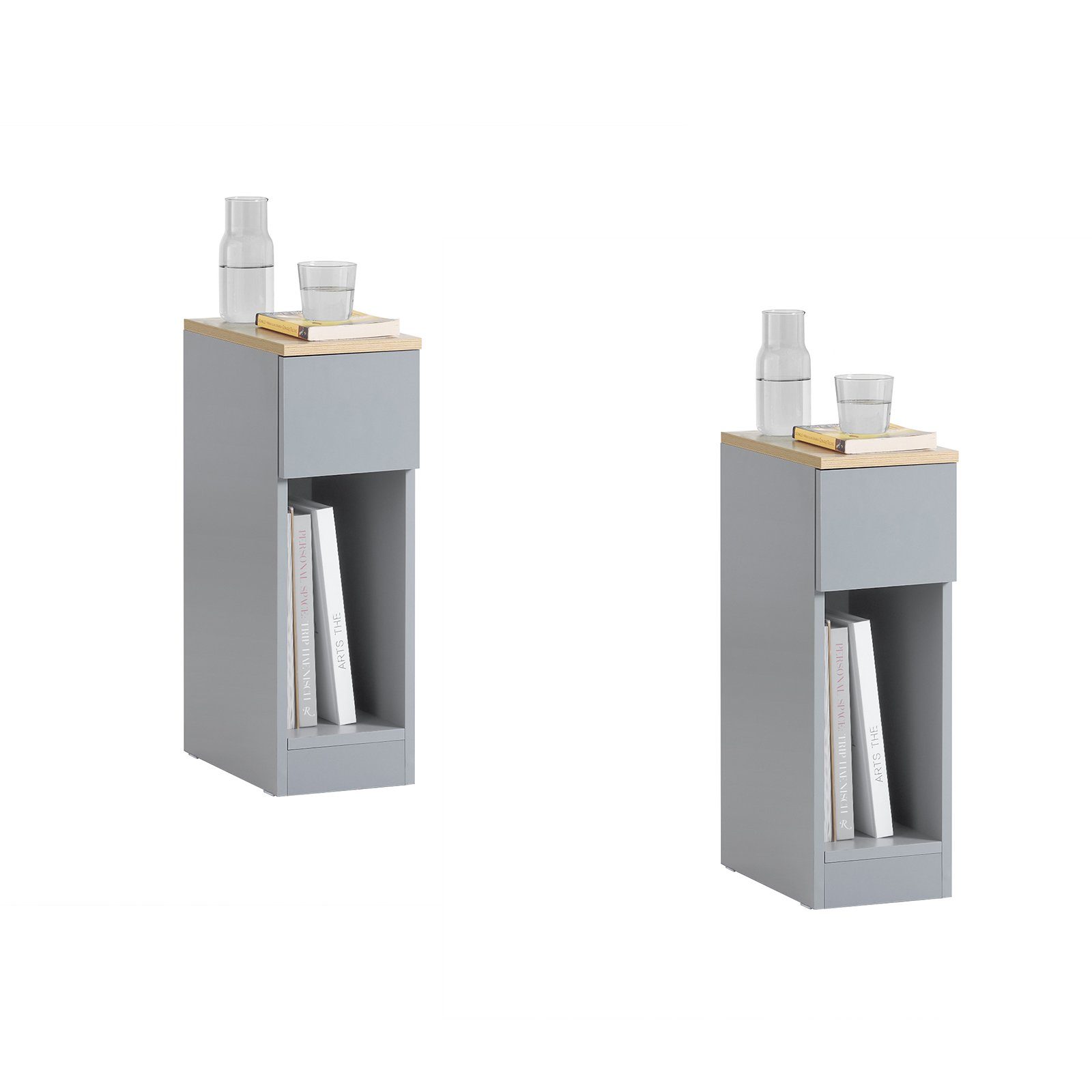 SoBuy Nachttisch FBT111, 2er Set, Beistelltisch günstig online kaufen