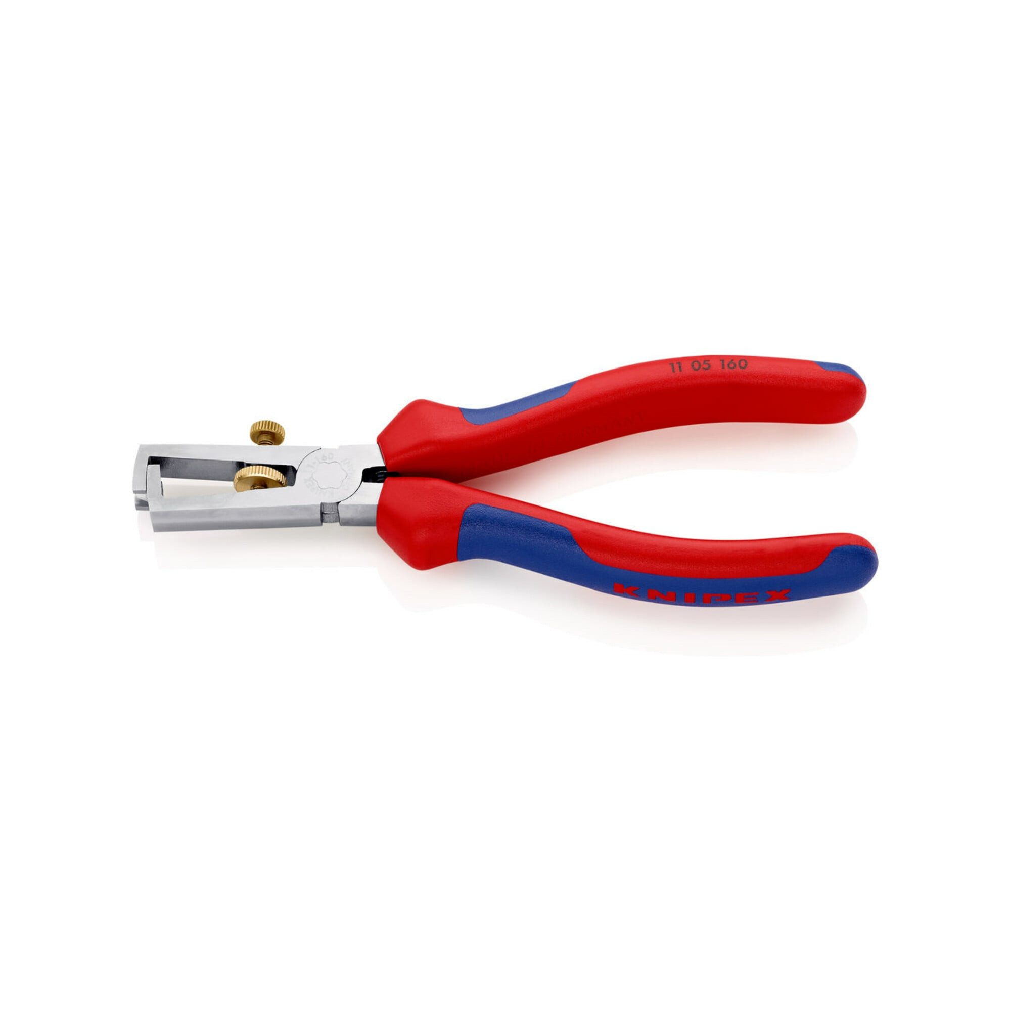 Knipex Abisolierzange KNIPEX 11 05 160 Abisolierzange mit Öffnungsfeder, universal mit