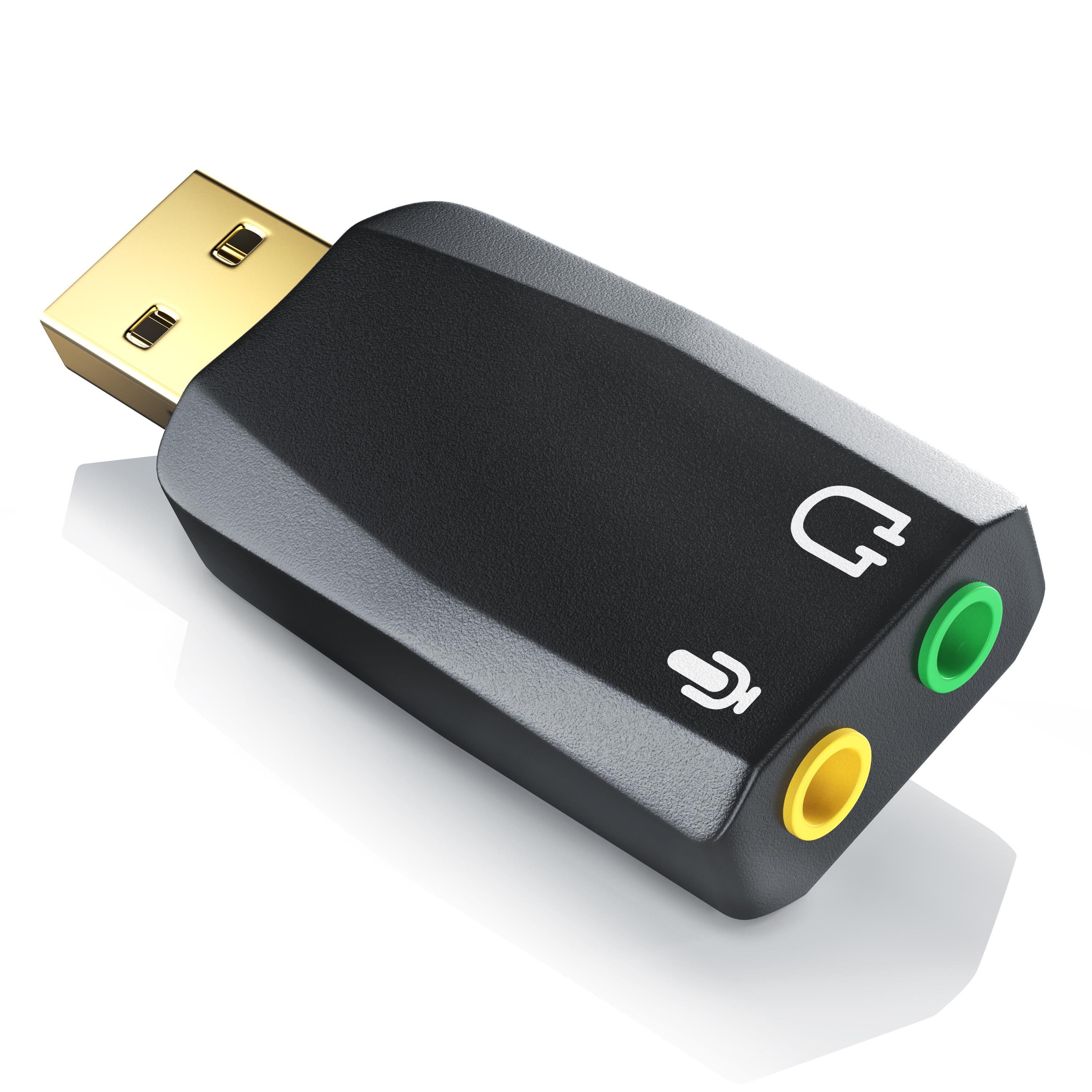 CSL USB-Soundkarte 5.1 Kanäle, Externe USB Soundkarte mit 5.1 Virtual  Surround Line-Out & Mikrofon-In Anschlüsse online kaufen | OTTO