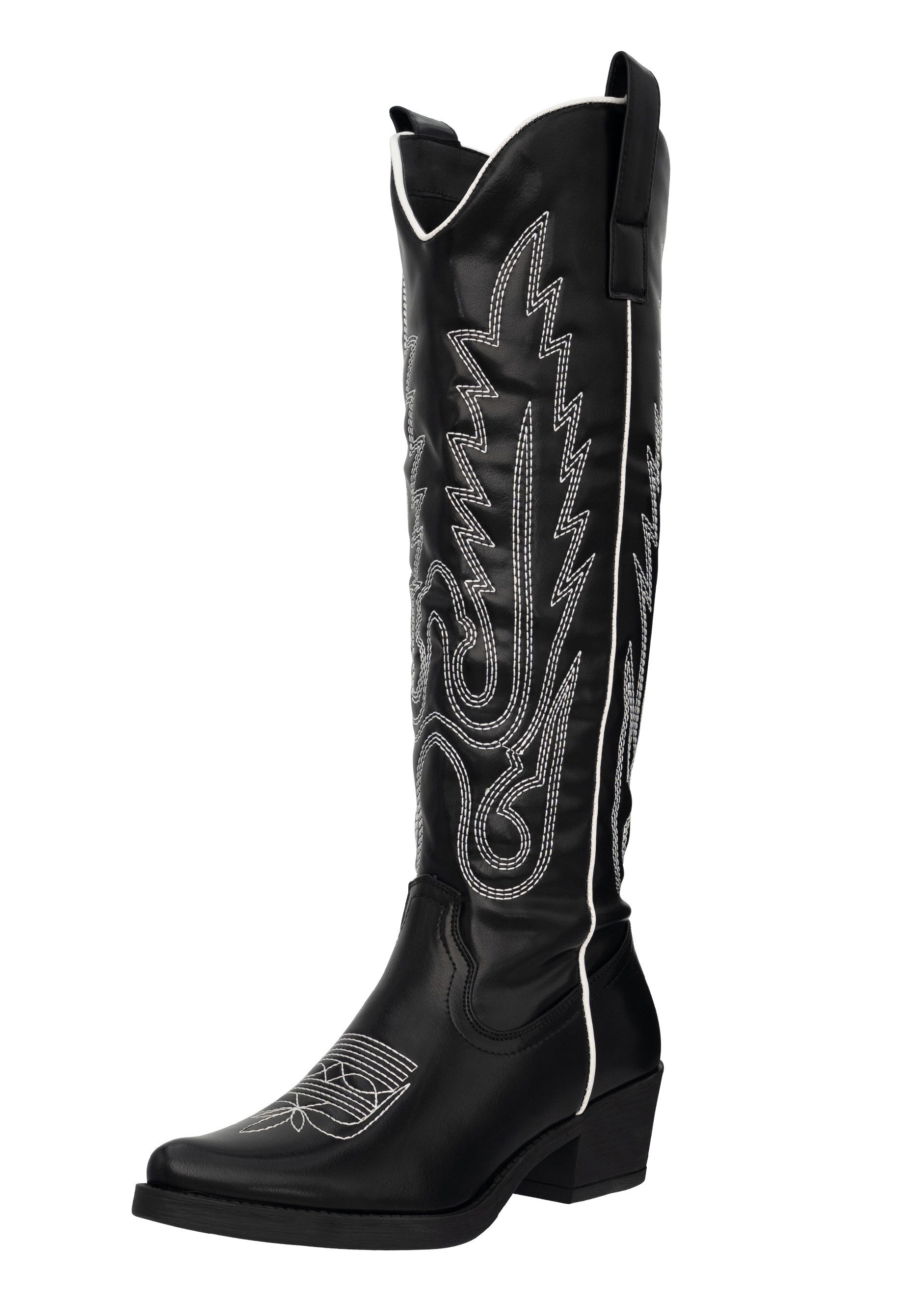 Salinyang Damen Cowboy Boots mit Stickerei – Western Boots im Cowboystil Stiefel