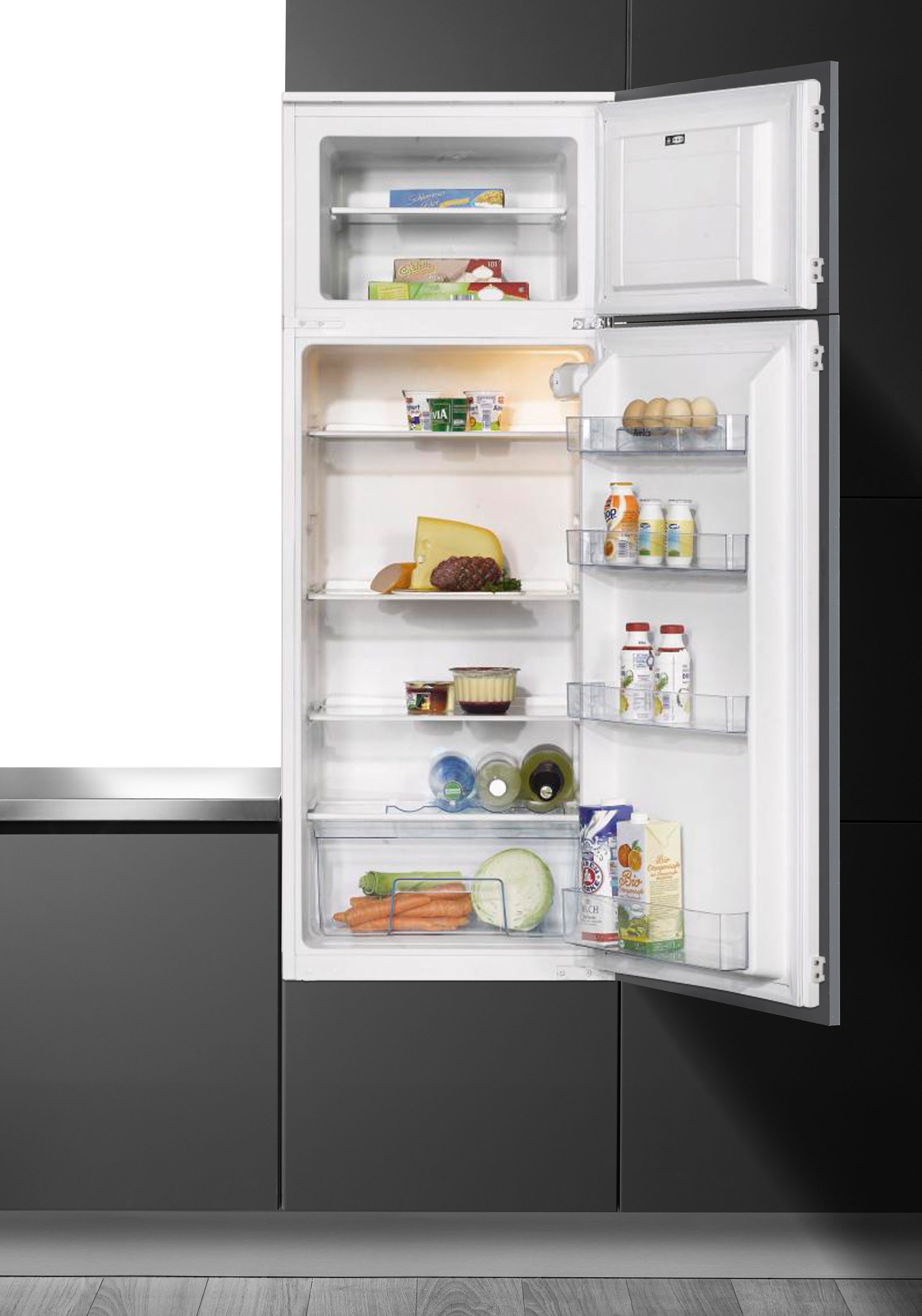 Amica Einbaukühlschrank EKGC 16166, 144 cm hoch, 54,5 cm breit, Energieeffizienzklasse: A+, 145 cm - Amica