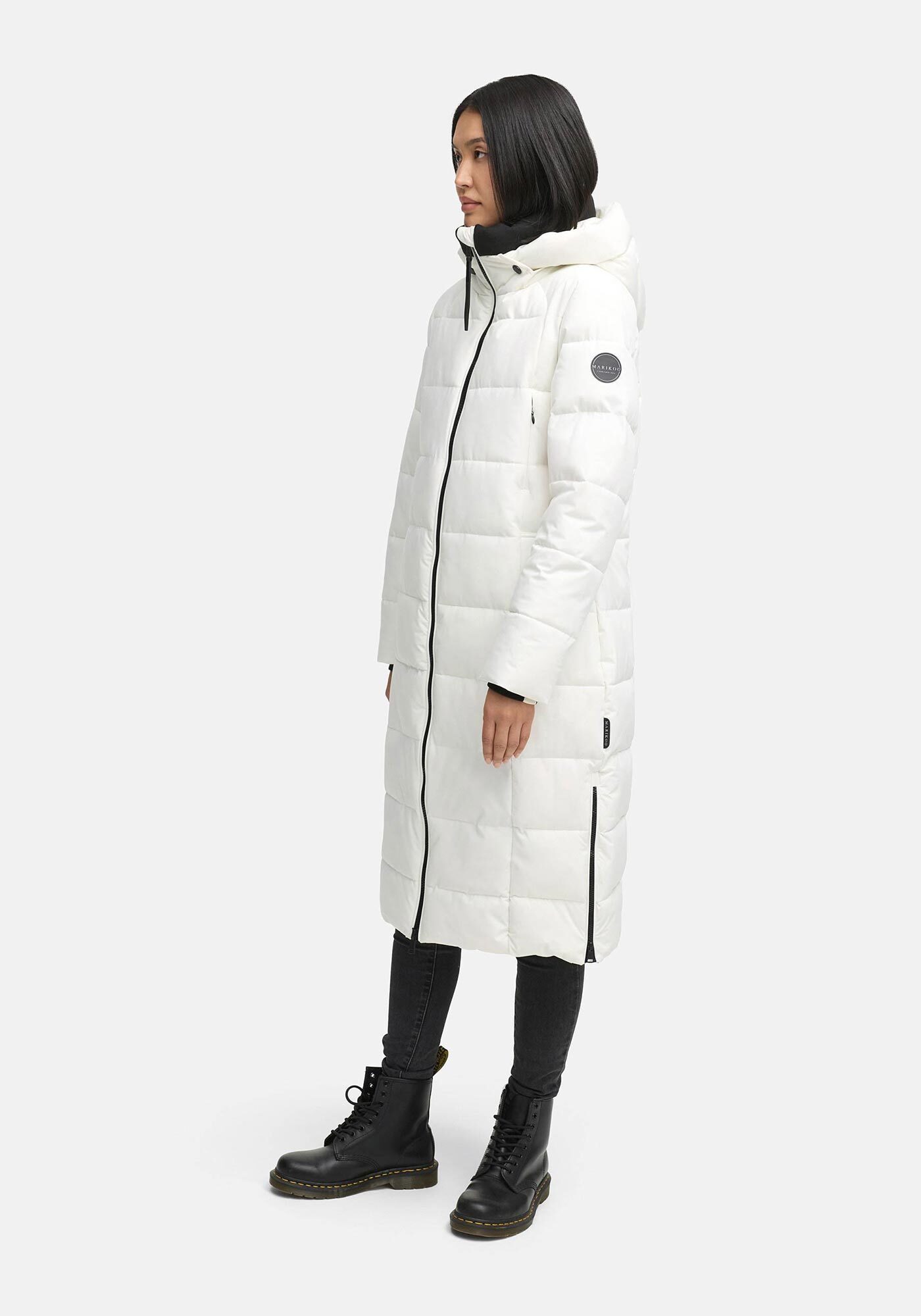 Marikoo Winterjacke Lanitaa Steppmantel mit abnehmbarer Kapuze