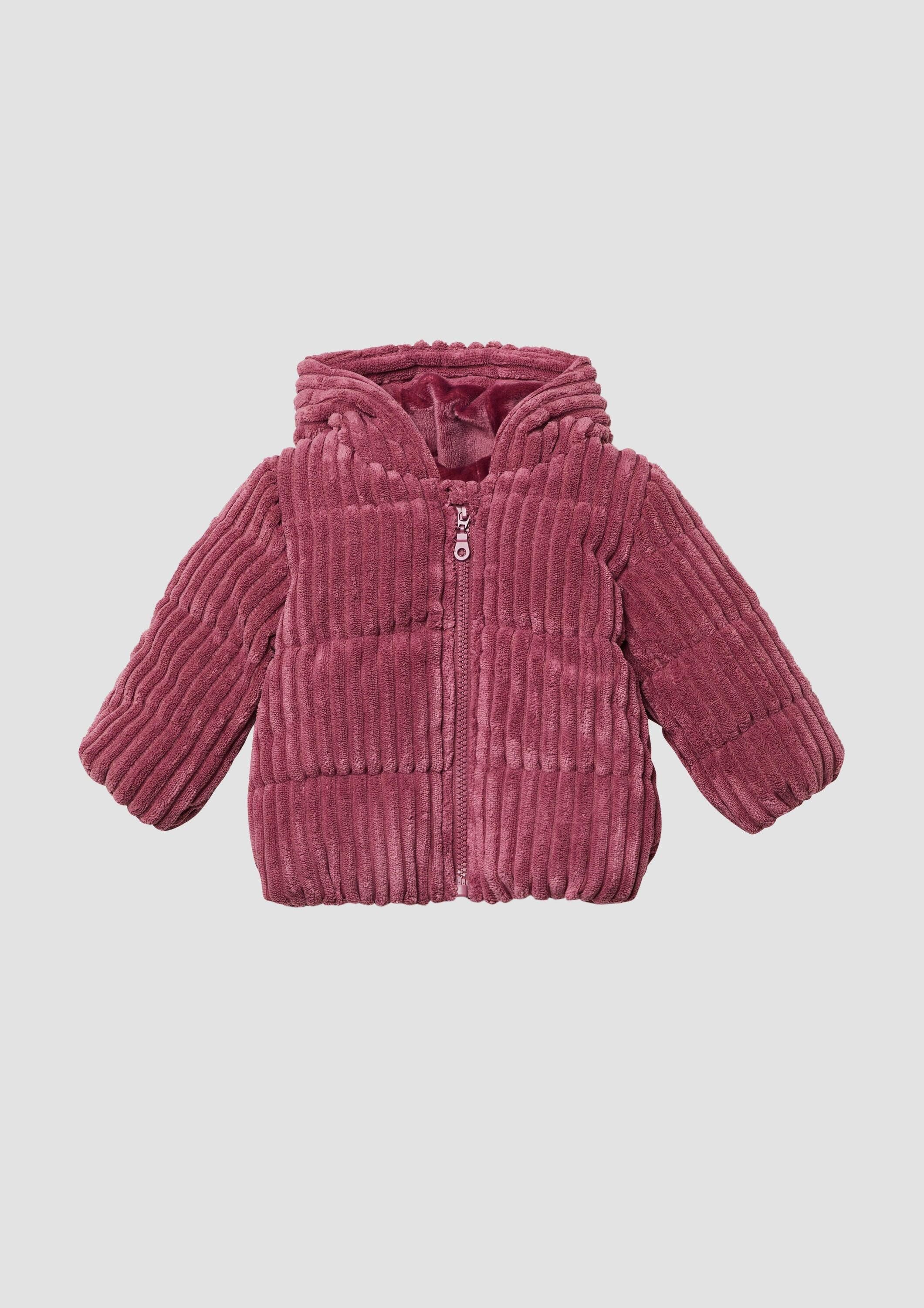 s.Oliver Winterjacke Outdoor-Jacke Unisex Cordjacke mit kuscheliger Innenseite