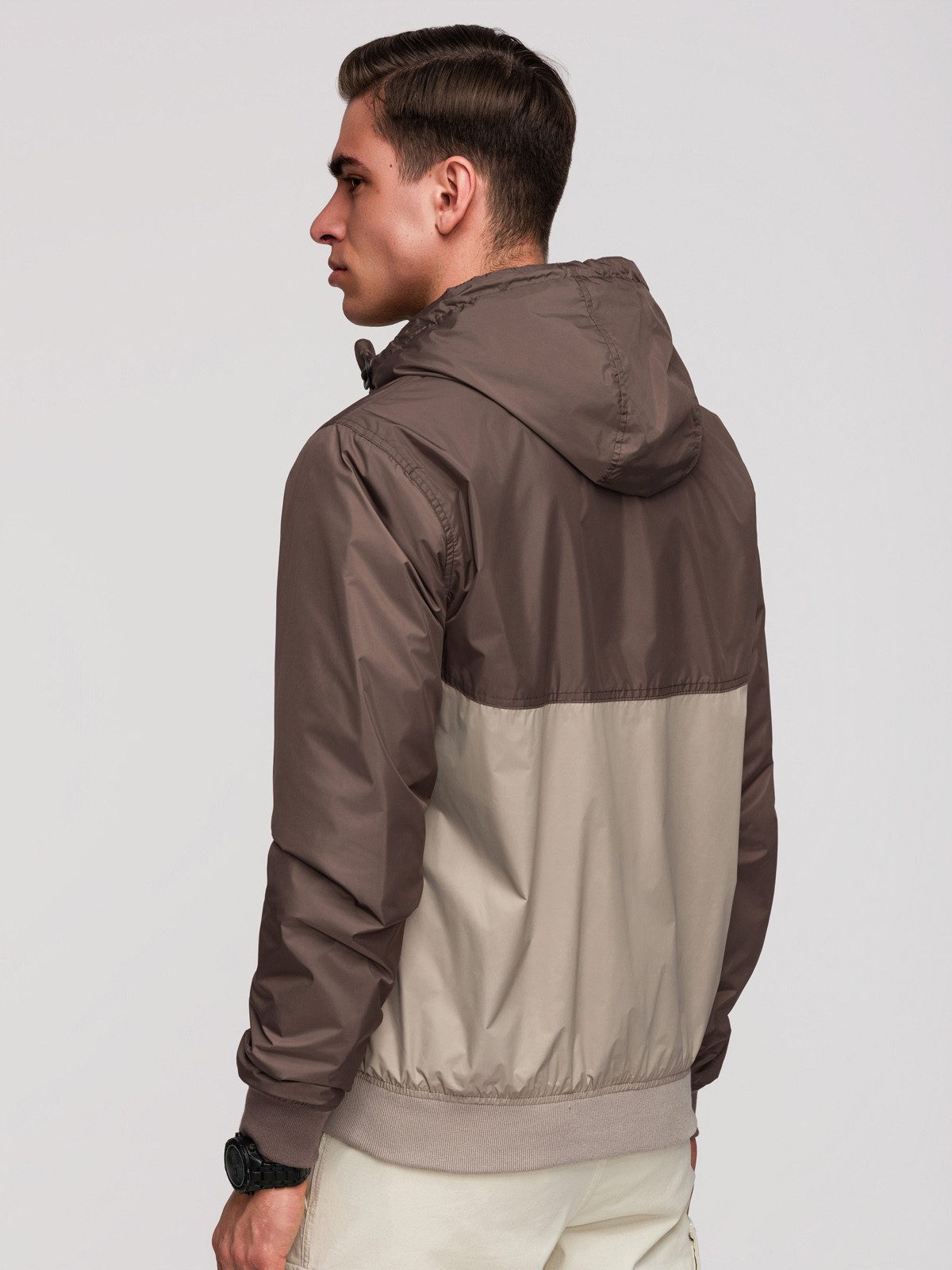 OMBRE Allwetterjacke Leichte farbige Herren-Sportjacke mit Fleece