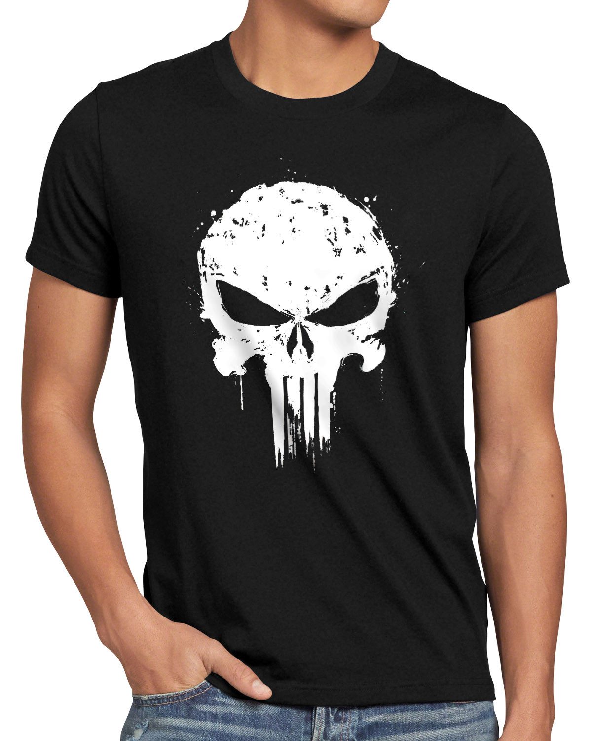 style3 T-Shirt punisher marvel daredevil frank castle bernhthal knights netflix noir