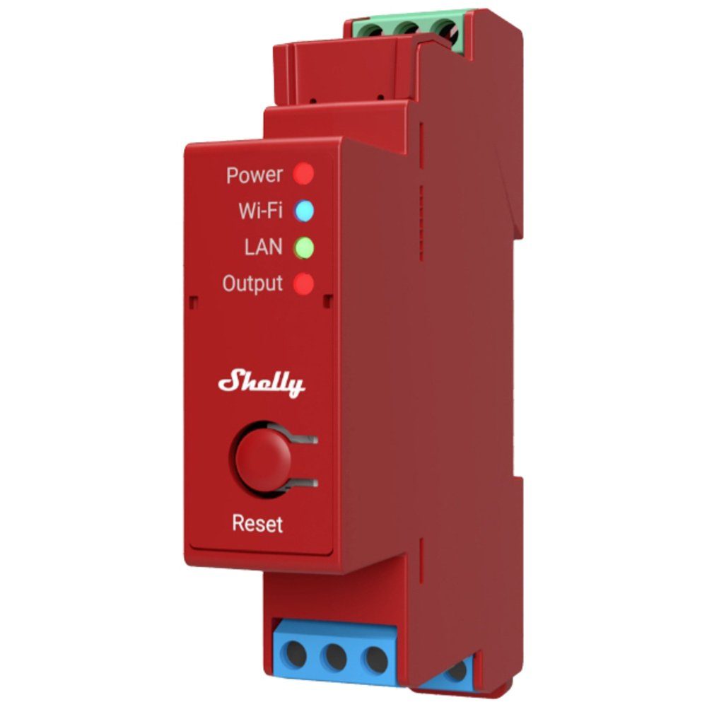 Shelly Shelly Pro 1PM Shelly Hutschienenrelais Bluetooth, Wi-Fi Smart-Home-Zubehör