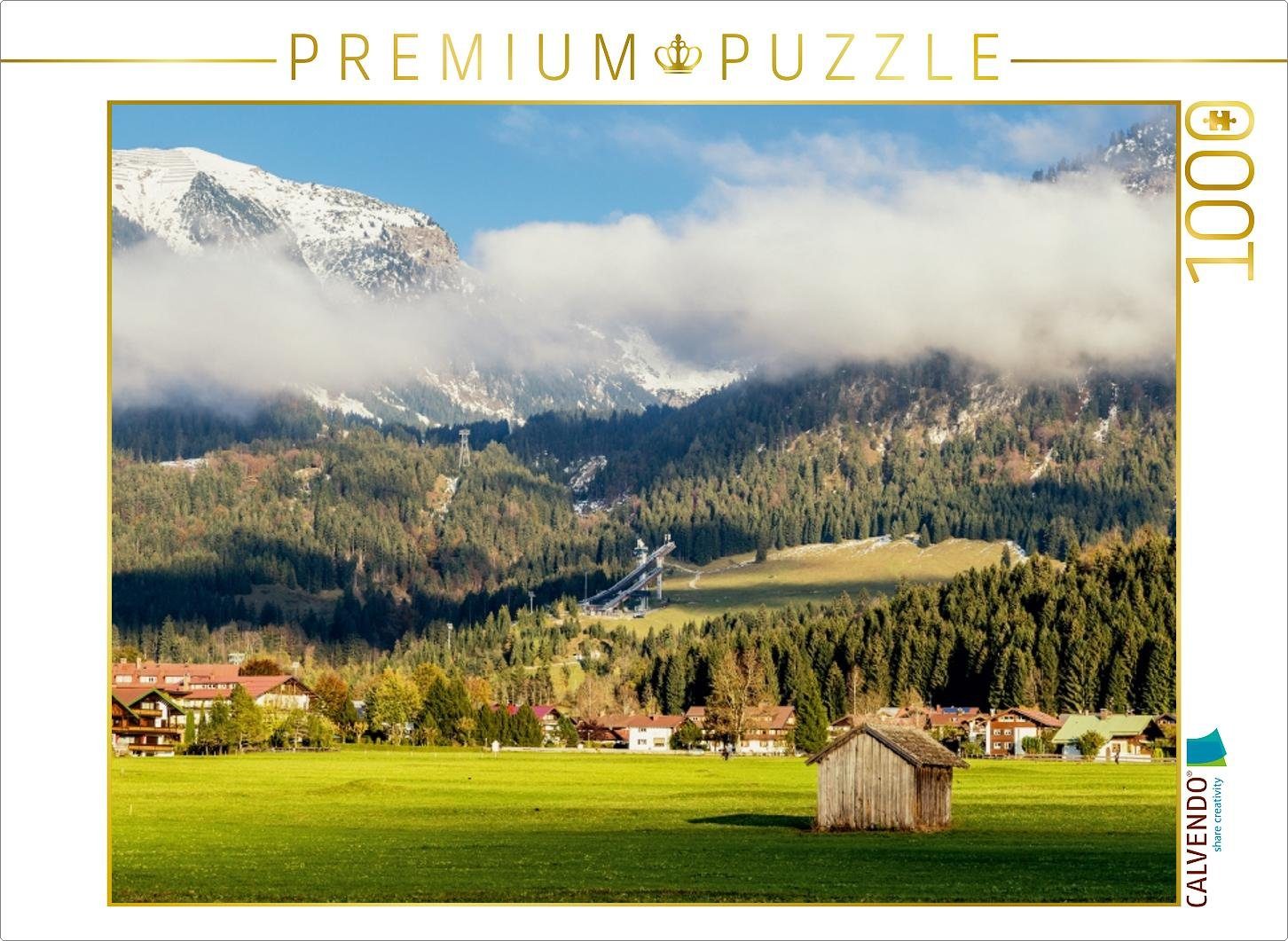 Puzzle CALVENDO Puzzle Oberstdorf 1000 Teile Lege-Größe 64 x 48 cm Foto-Puzzle Bild von TomKli