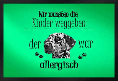 Fußmatte Schmutzfangmatte allergischer Hund F333, Ladreas, 60x40