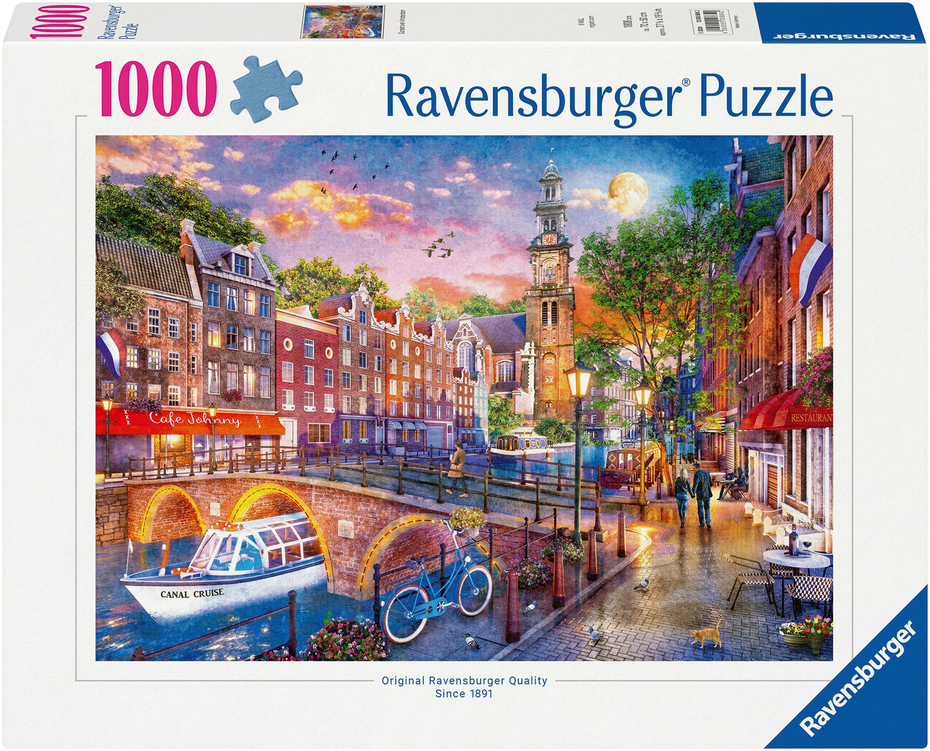 Ravensburger Puzzle Sonnenuntergang Amsterdam 1000p, 1000 günstig online kaufen