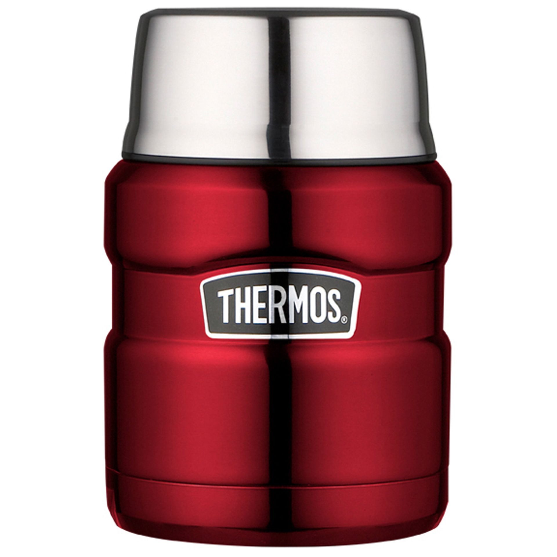 THERMOS Thermobehälter, Edelstahl, Essensbehälter 'King' rot, mit persönlicher Wunschgravur