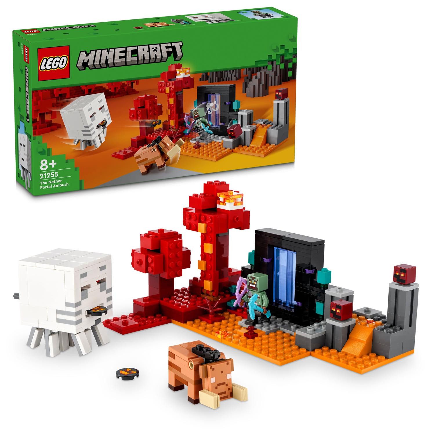 LEGO® LEGO® 21255 Minecraft - Hinterhalt am Netherportal Konstruktions-Spie günstig online kaufen