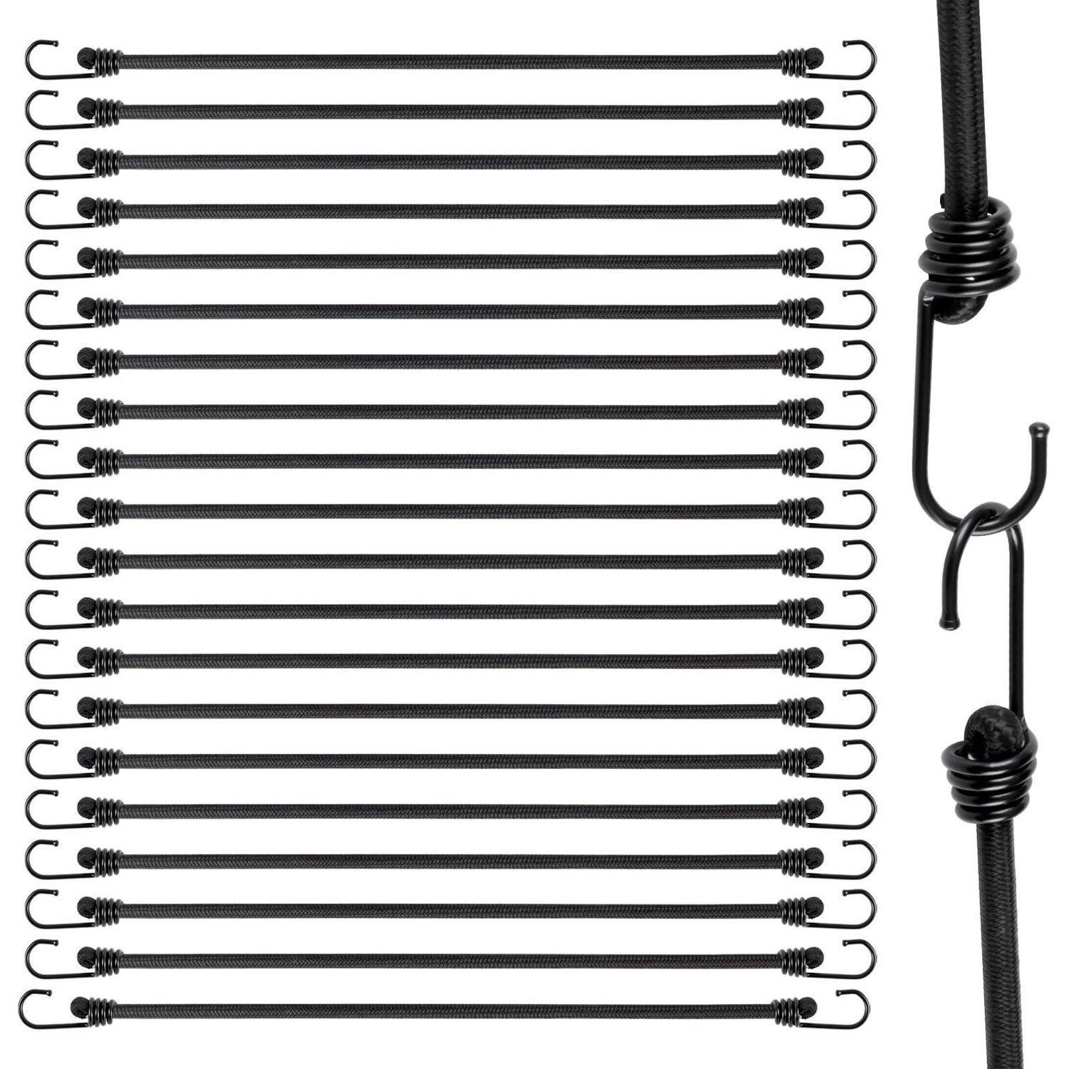 LuxusKollektion Spanngurt Spanngummi Haken Gummispanner Gepäck Fracht 60cm 20pcs 60cm
