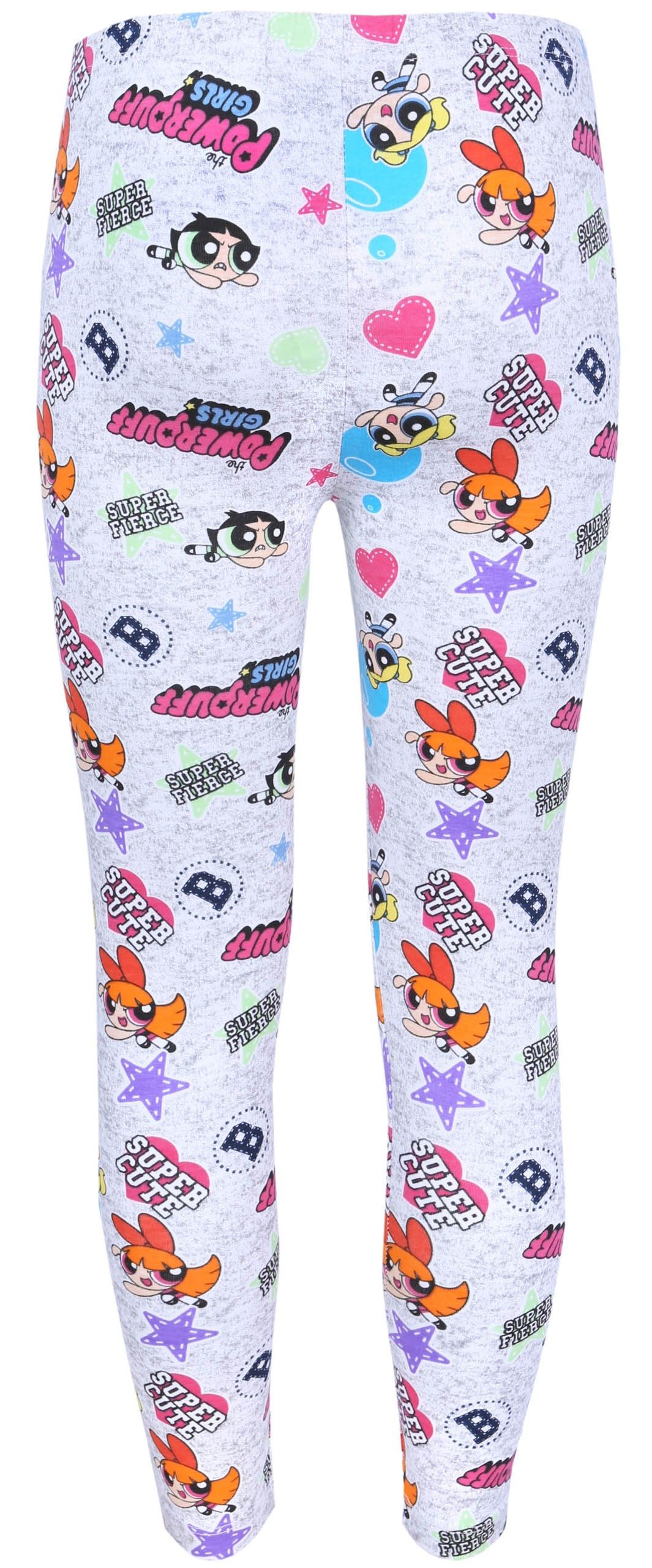 Sarcia.eu 7/8-Leggings Graue Leggingshose aus Mischstoff Powerpuff Girls 5 Jahre