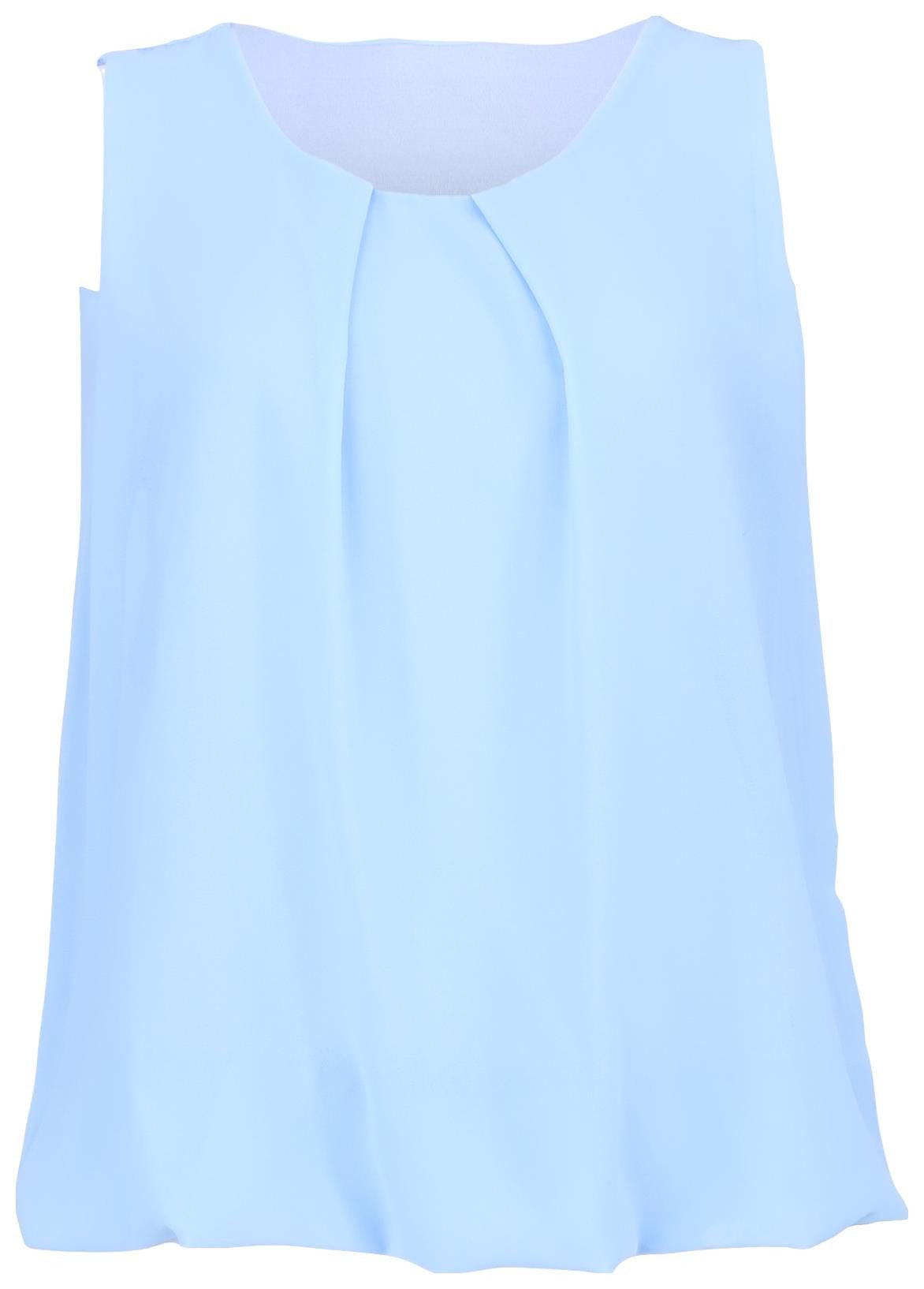 malito more than fashion Chiffonbluse malito Damen Bluse ärmellos 6879 Blus günstig online kaufen