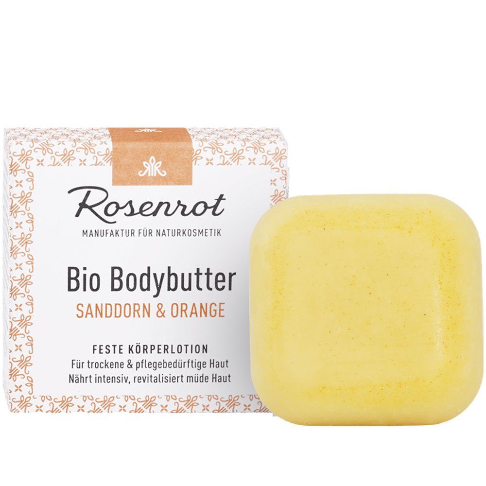 Rosenrot Körperbutter Bodybutter Sanddorn Orange, Orange, 70 g