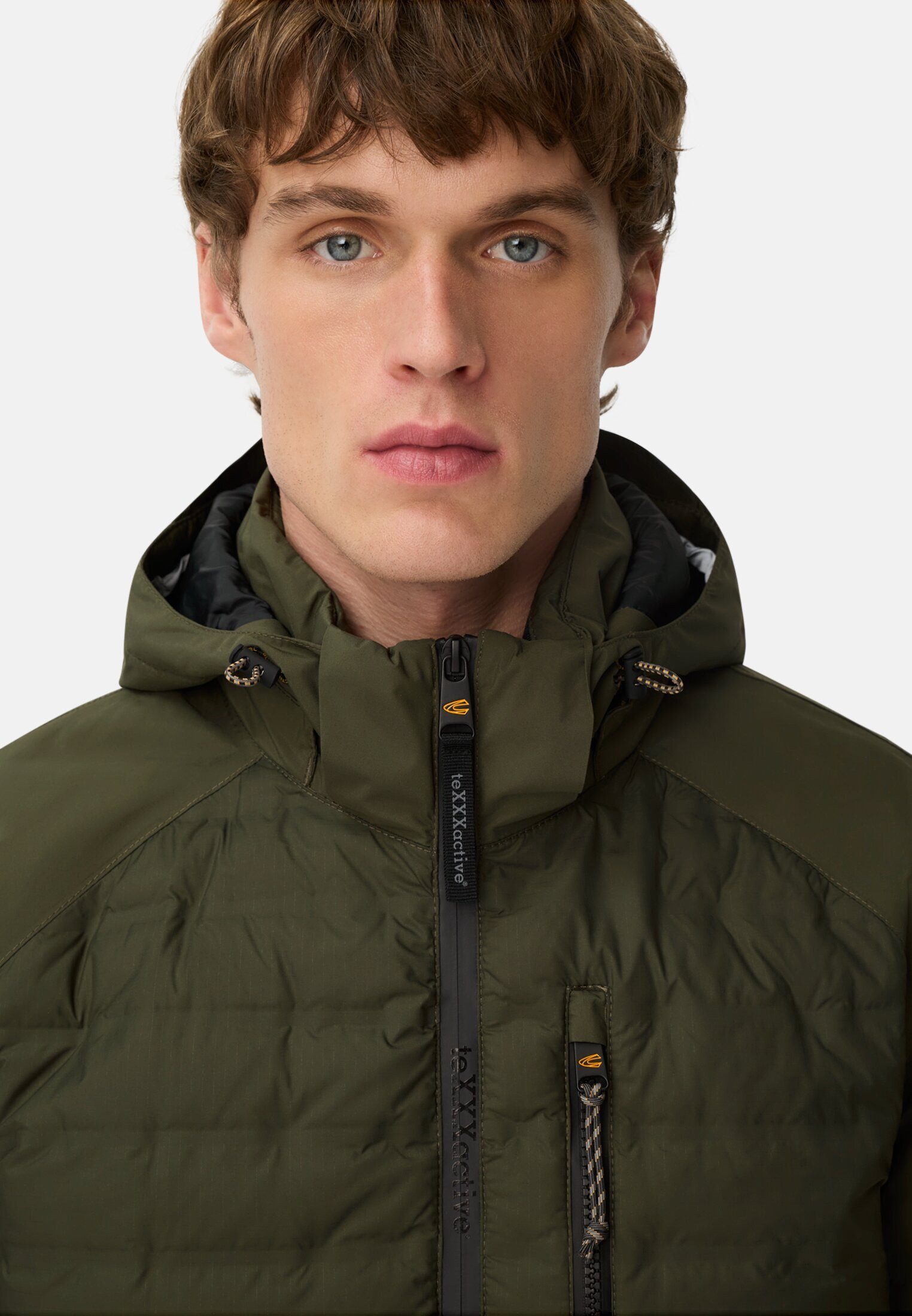 camel active Funktionsjacke mit abnehmbarer Kapuze Langarm Kordelzug – Bild 5 von 5