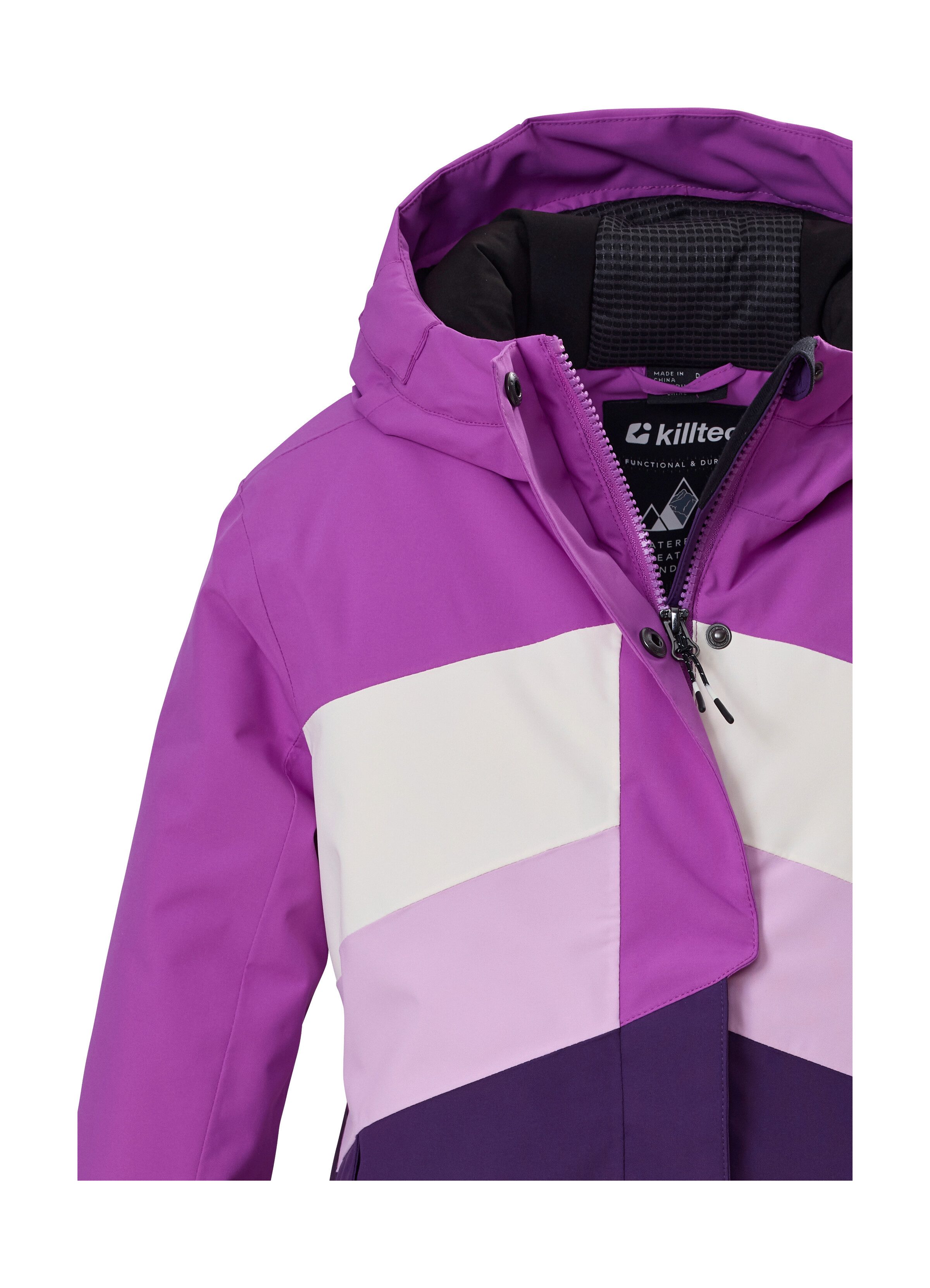 Killtec Skijacke KSW 196 GRLS SKI JCKT Wind- und wasserdichte Skijacke mit verstellbaren Details – Bild 3 von 5