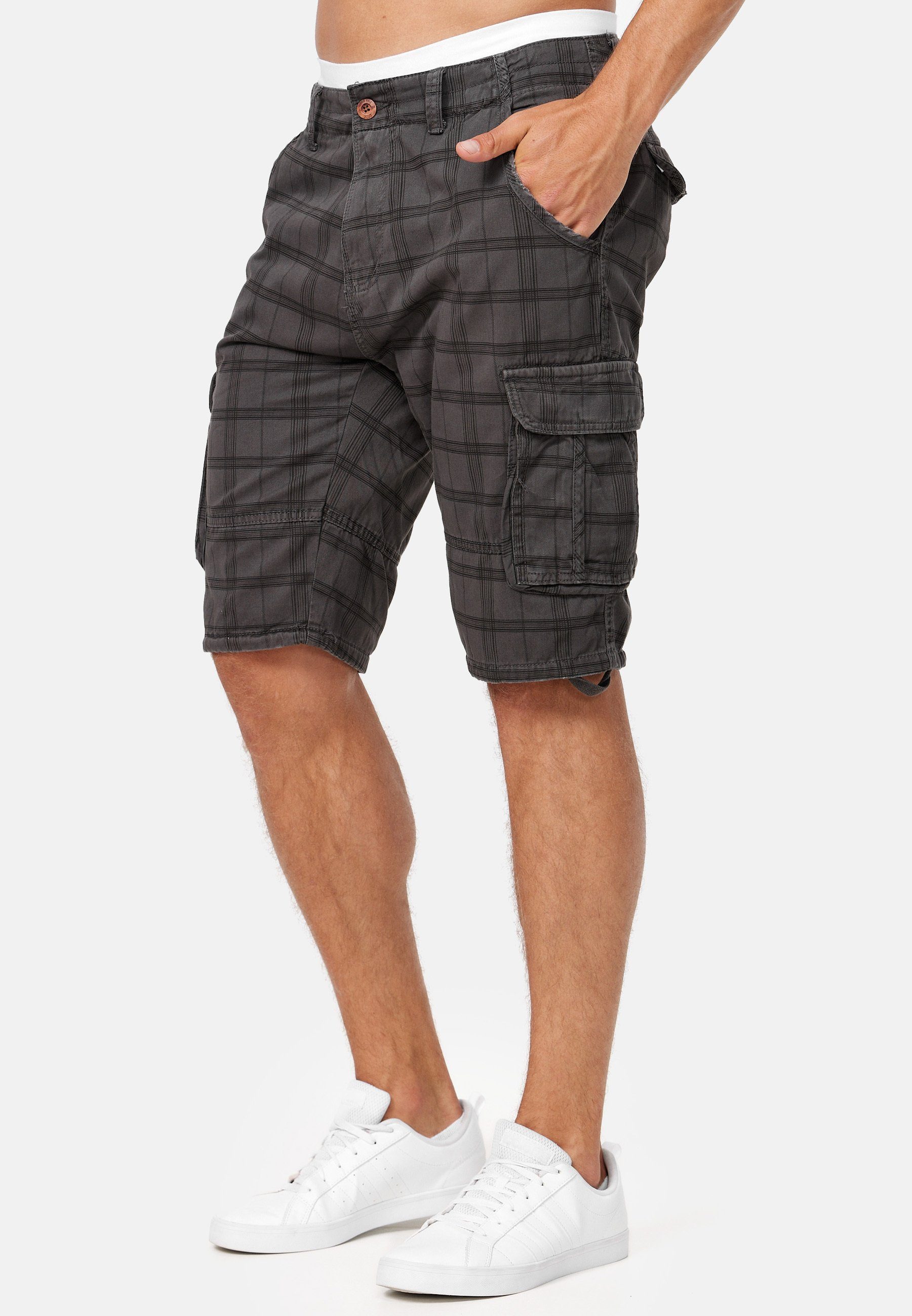 Indicode Cargoshorts Monroe Cargo Raven Check