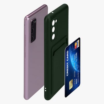kwmobile Handyhülle Hülle für Samsung Galaxy S20 FE, Handyhülle mit Fach für Karten - Handy Cover Case