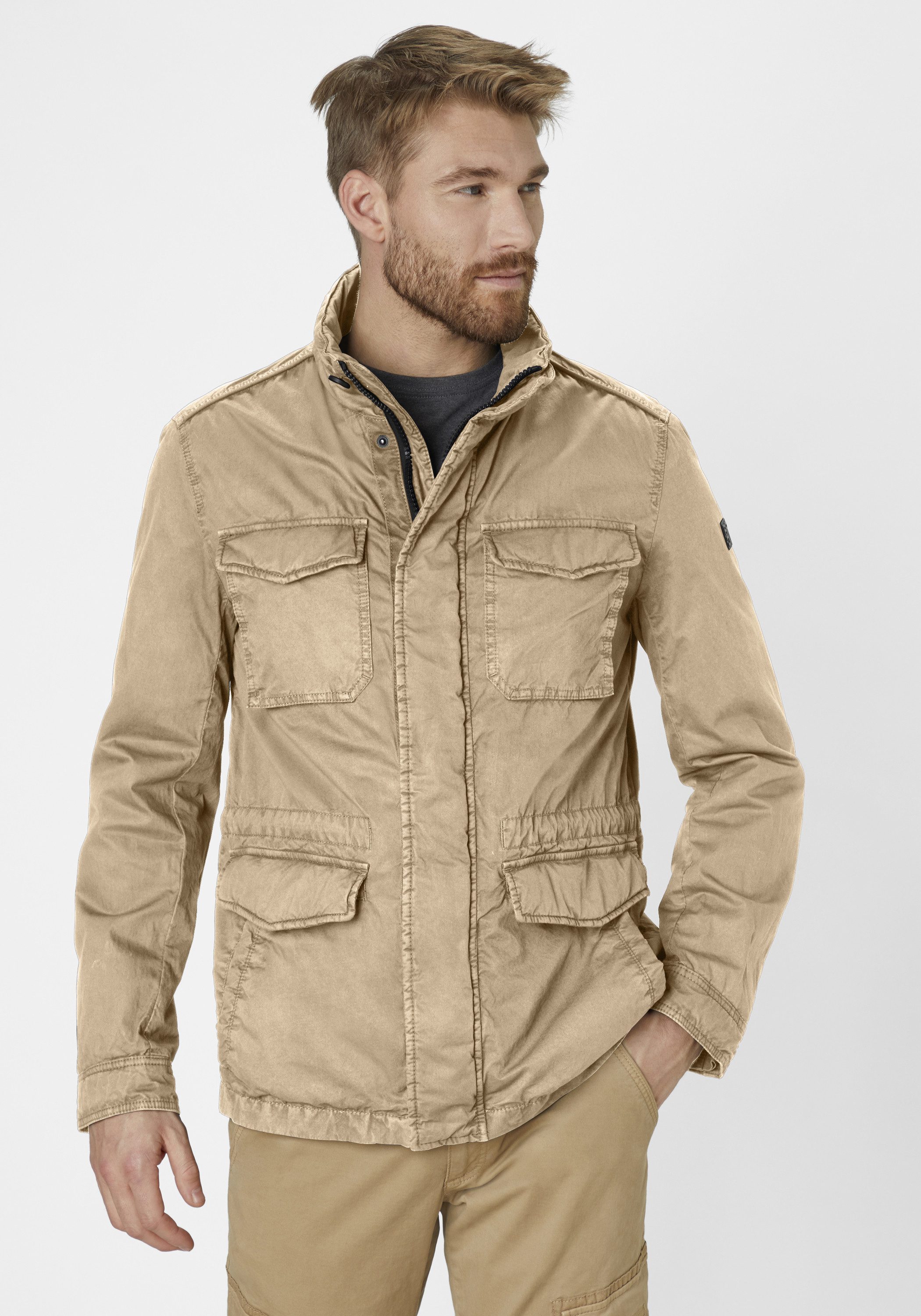 Redpoint Sommerjacke BUD Modern Fit Fieldjacket aus reiner Baumwolle