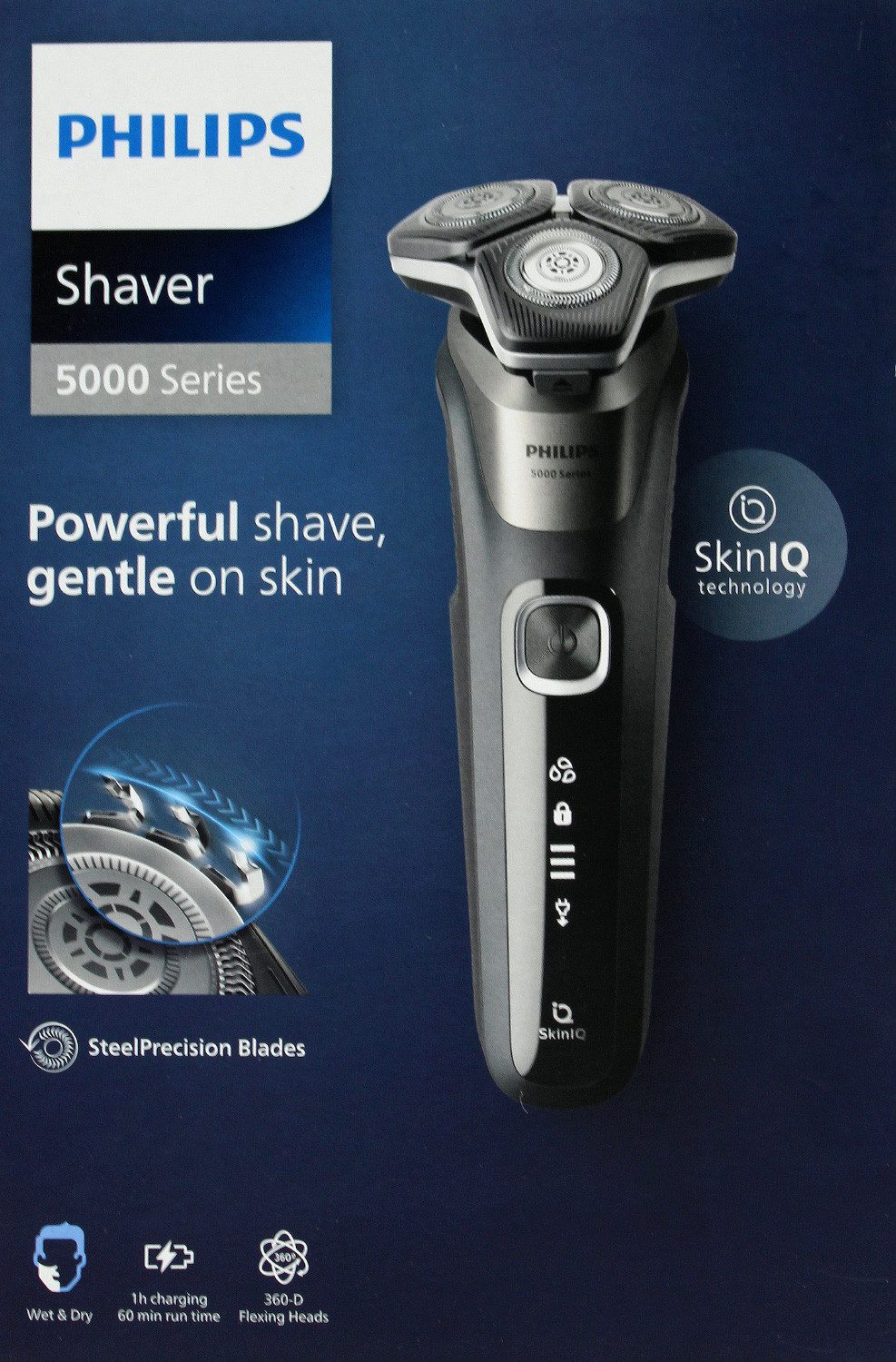 Philips Gesichtshaarrasierer Philips S5887/30 Series 5000 Akku Wet & Dry schwarz mit Softcase