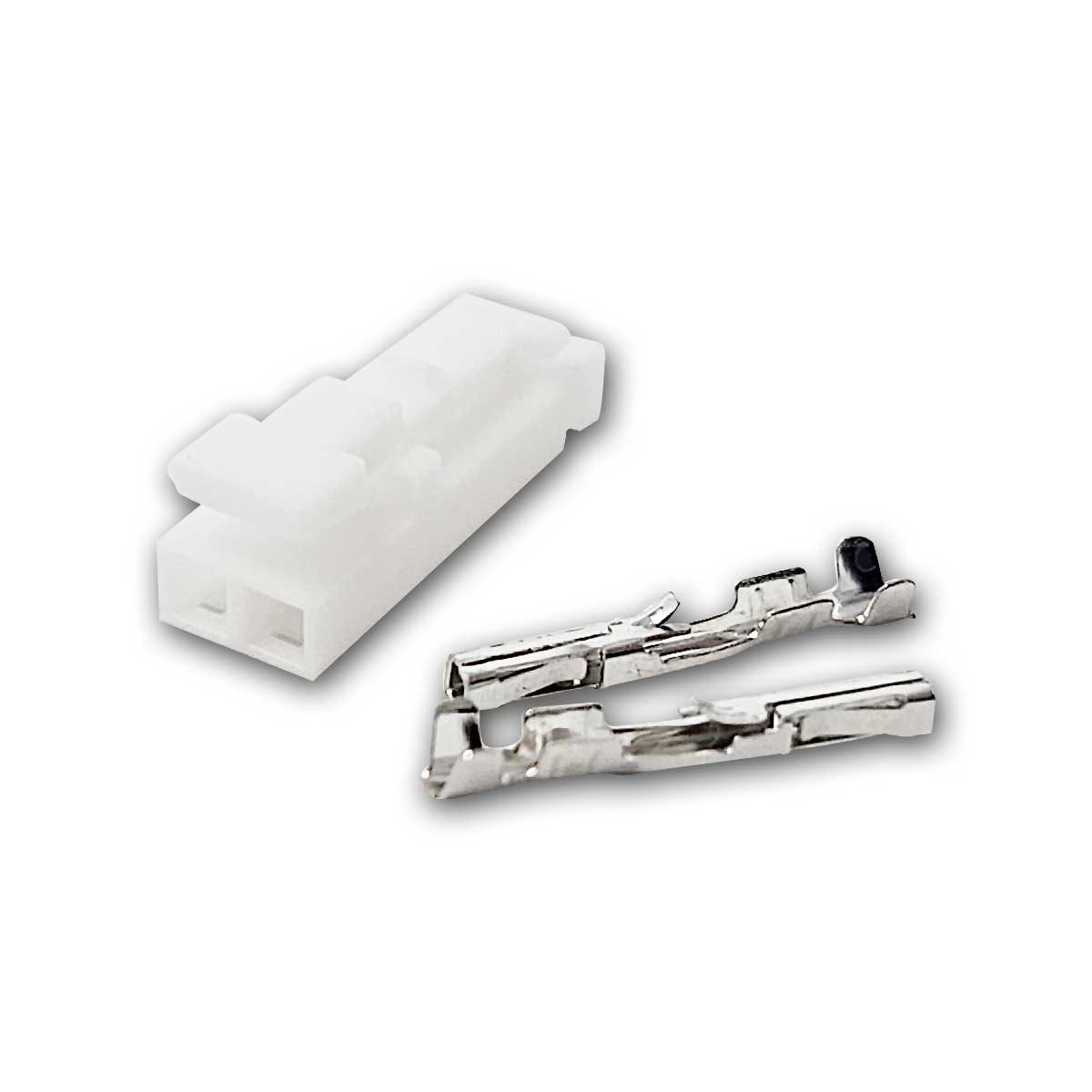 world-trading-net DIN-Stecker Mini-AMP-Stecker 2-polig, weiß, 10er Pack