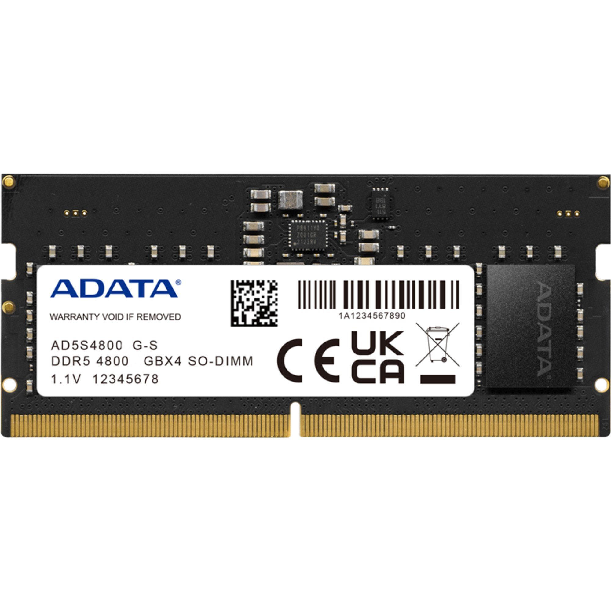 ADATA ADATA SO-DIMM 32 GB DDR5-4800, Arbeitsspeicher Arbeitsspeicher