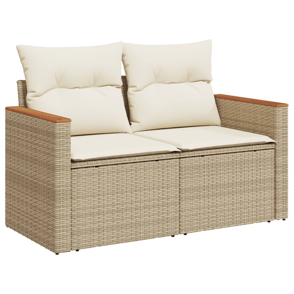 vidaXL Loungesofa Gartensofa mit Kissen 2-Sitzer günstig online kaufen