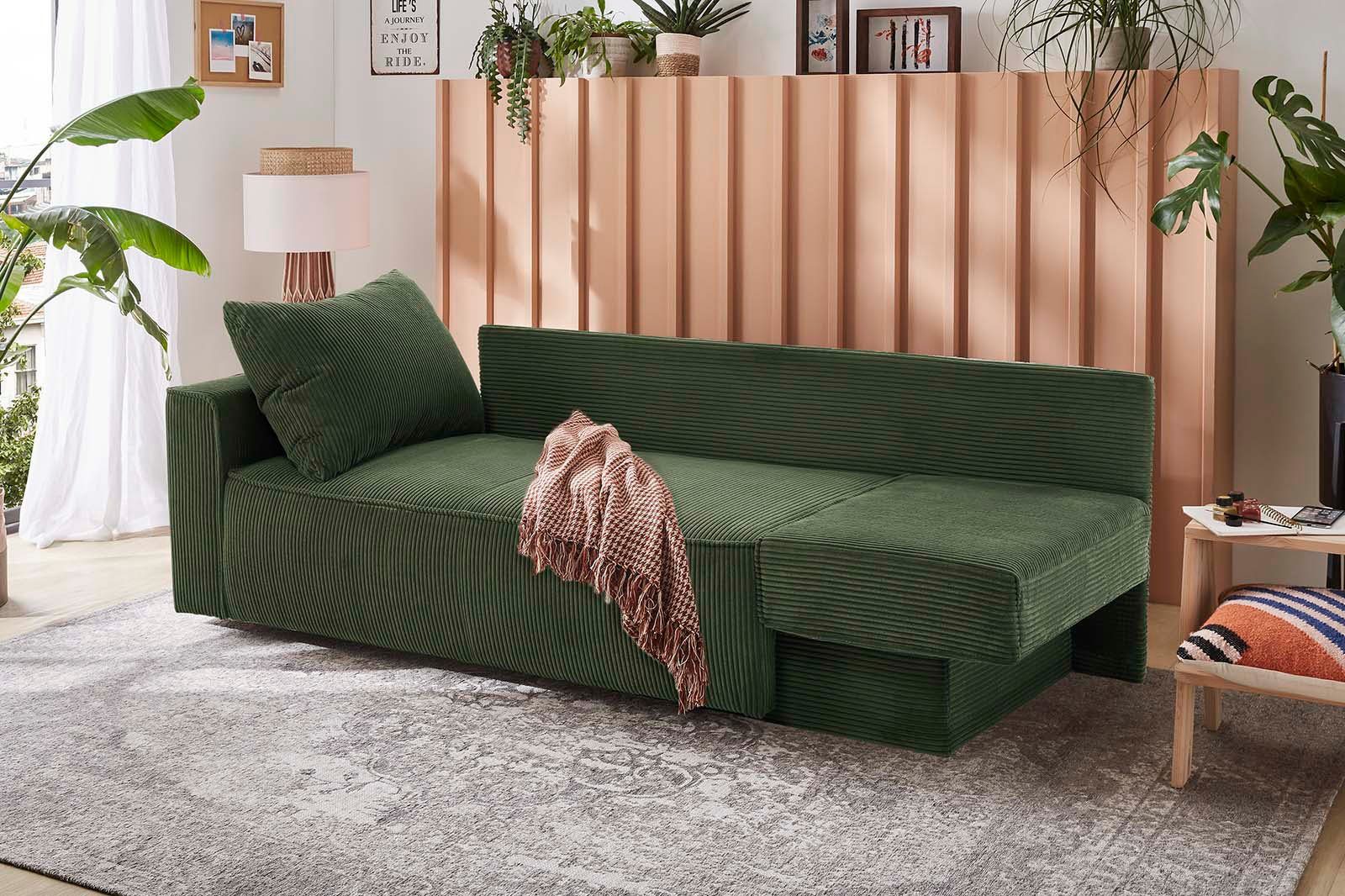 Jockenhöfer Gruppe Schlafsofa Ron, B: 185 cm, Liegefl. 82x200 cm, mit Bettf günstig online kaufen