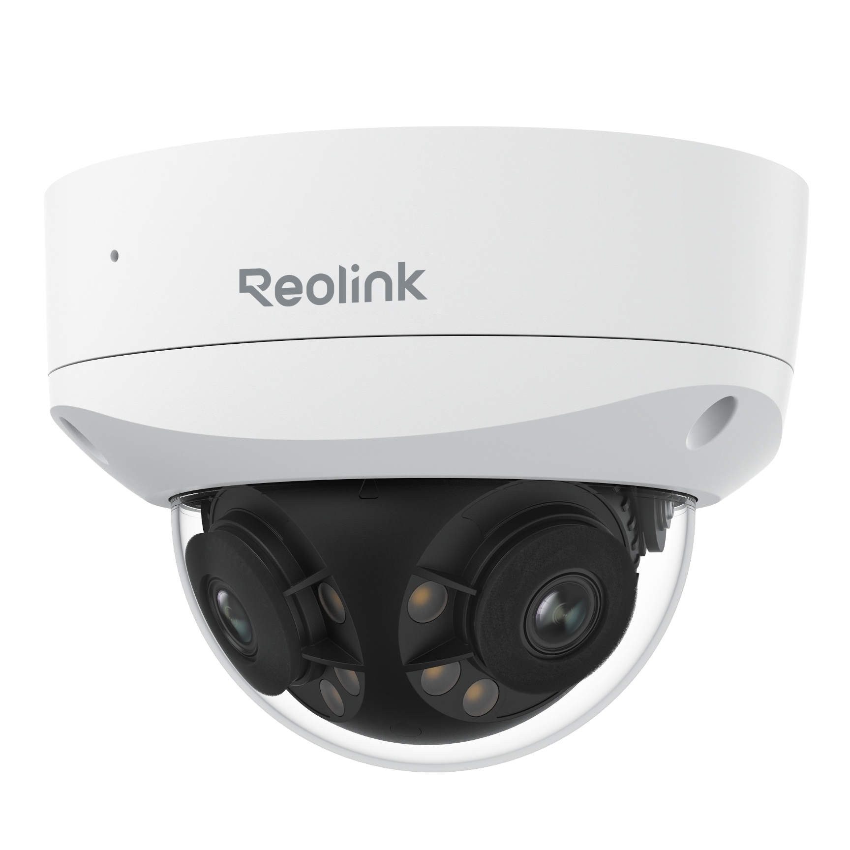 Reolink IP-Überwachungskamera Duo Series P737 8 MP PoE Kamera (mit zwei Objektiven und 180°- Panoramablick, IK10 vandalismusgeschützt, Perimeterschutz, KI-Videosuche)