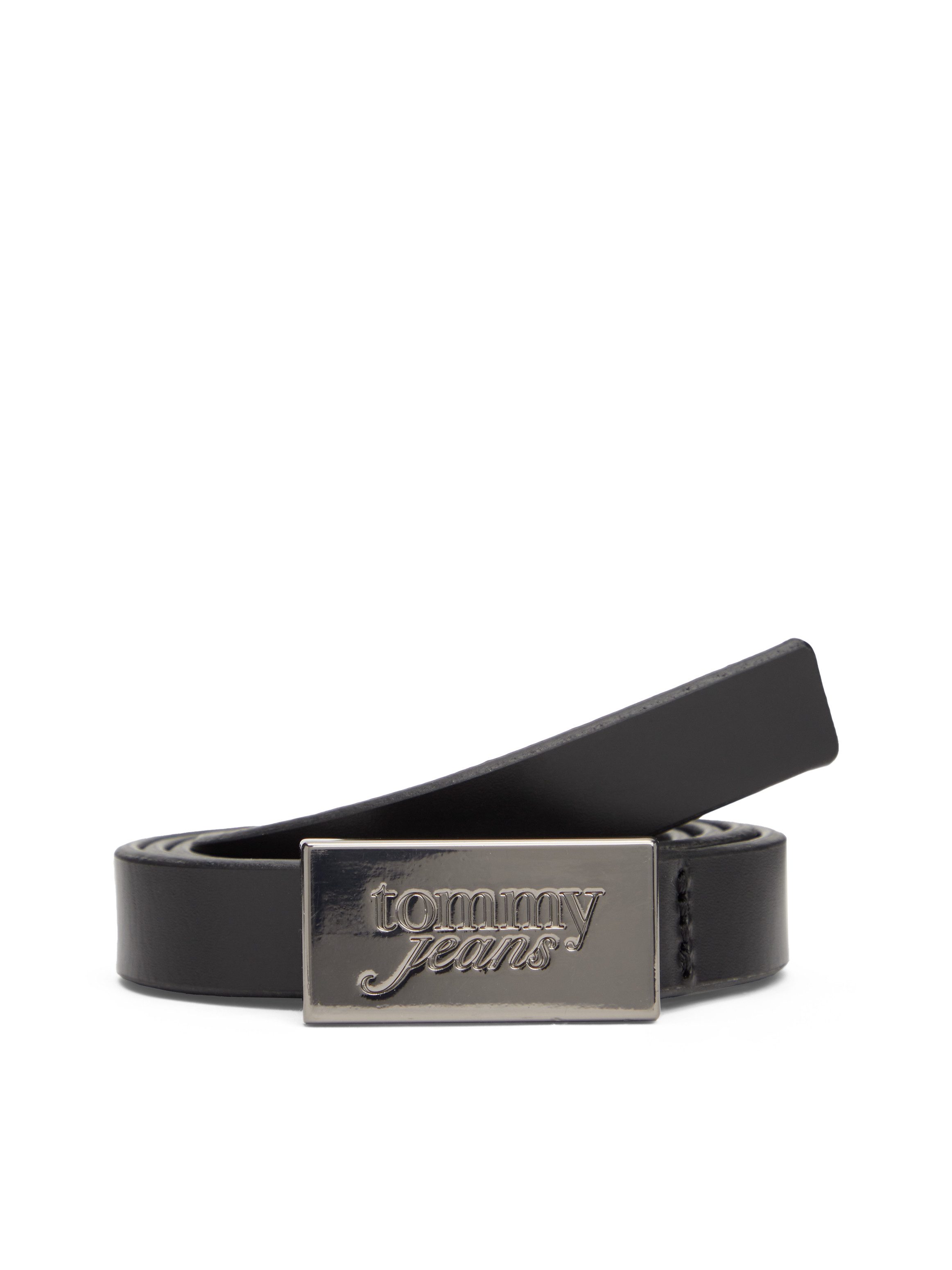 Tommy Jeans Ledergürtel TJW SCRIPT PLAQUE Breite 2 cm