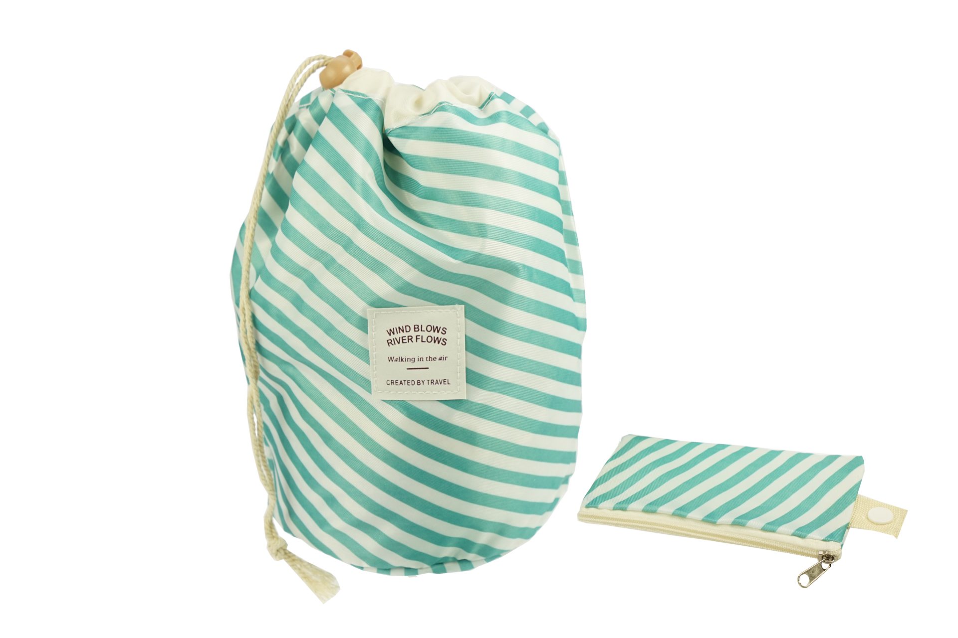 Fantasia Beauty Kulturbeutel Beauty Reise Beutel, türkis/weiß gestreift, le günstig online kaufen