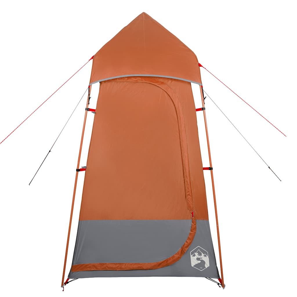 vidaXL Faltzelt WC-Zelt Orange Wasserdicht, (1 tlg)