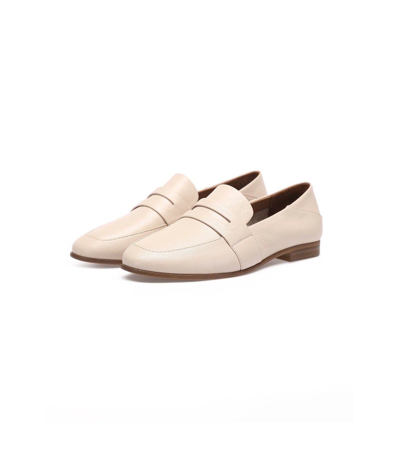 White Leder Slipper Slipper INUOVO