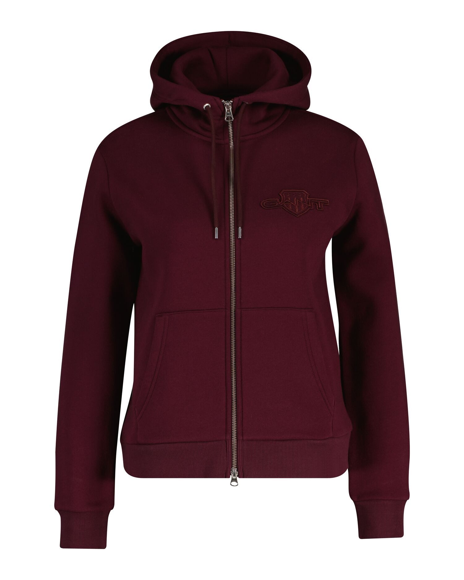 Gant Kapuzensweatjacke REG TONAL SHIELD ZIP HOODIE Markenstickerei, Kapuze, günstig online kaufen