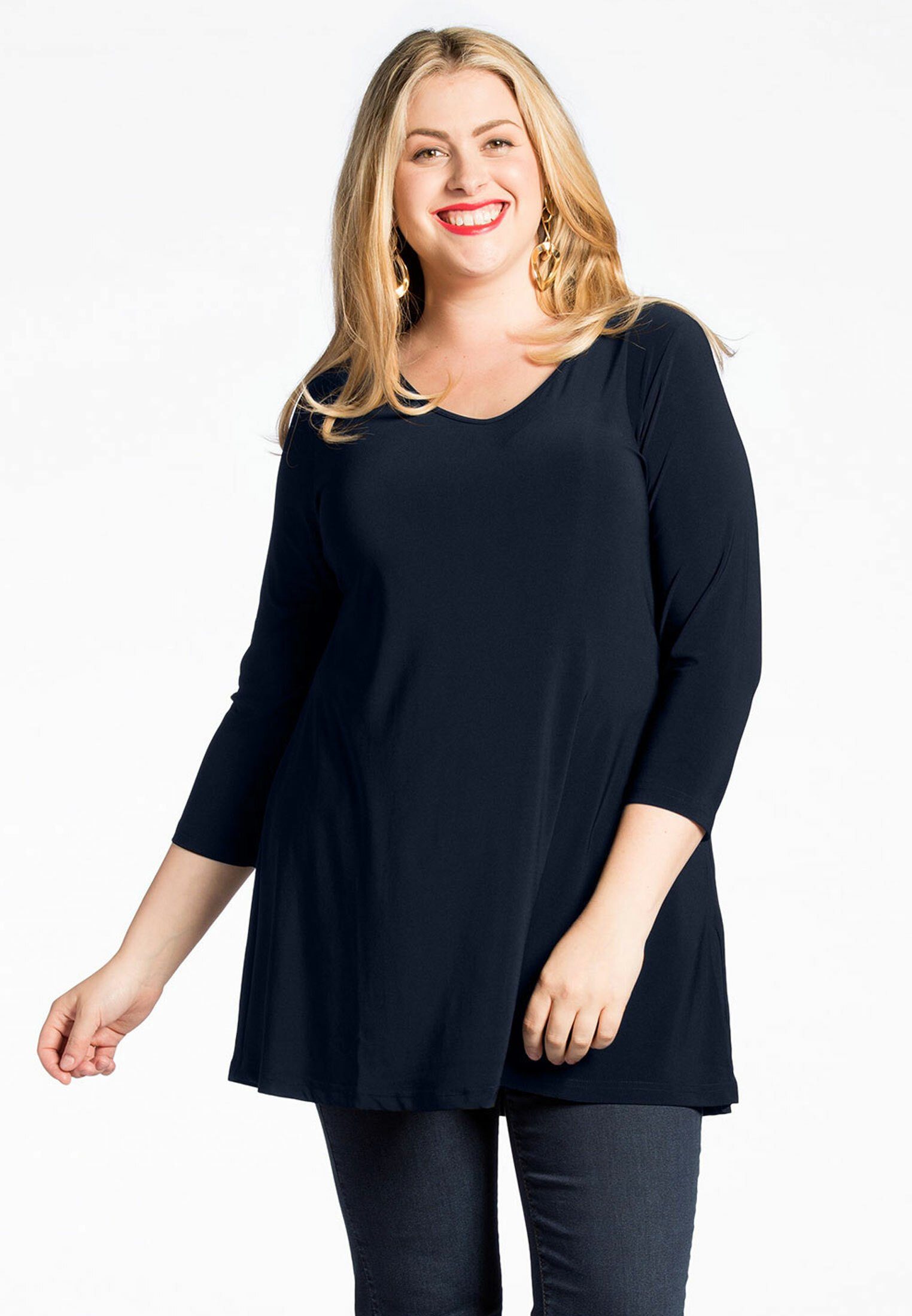 Langarmshirt Damen Langarmshirts Große Größen