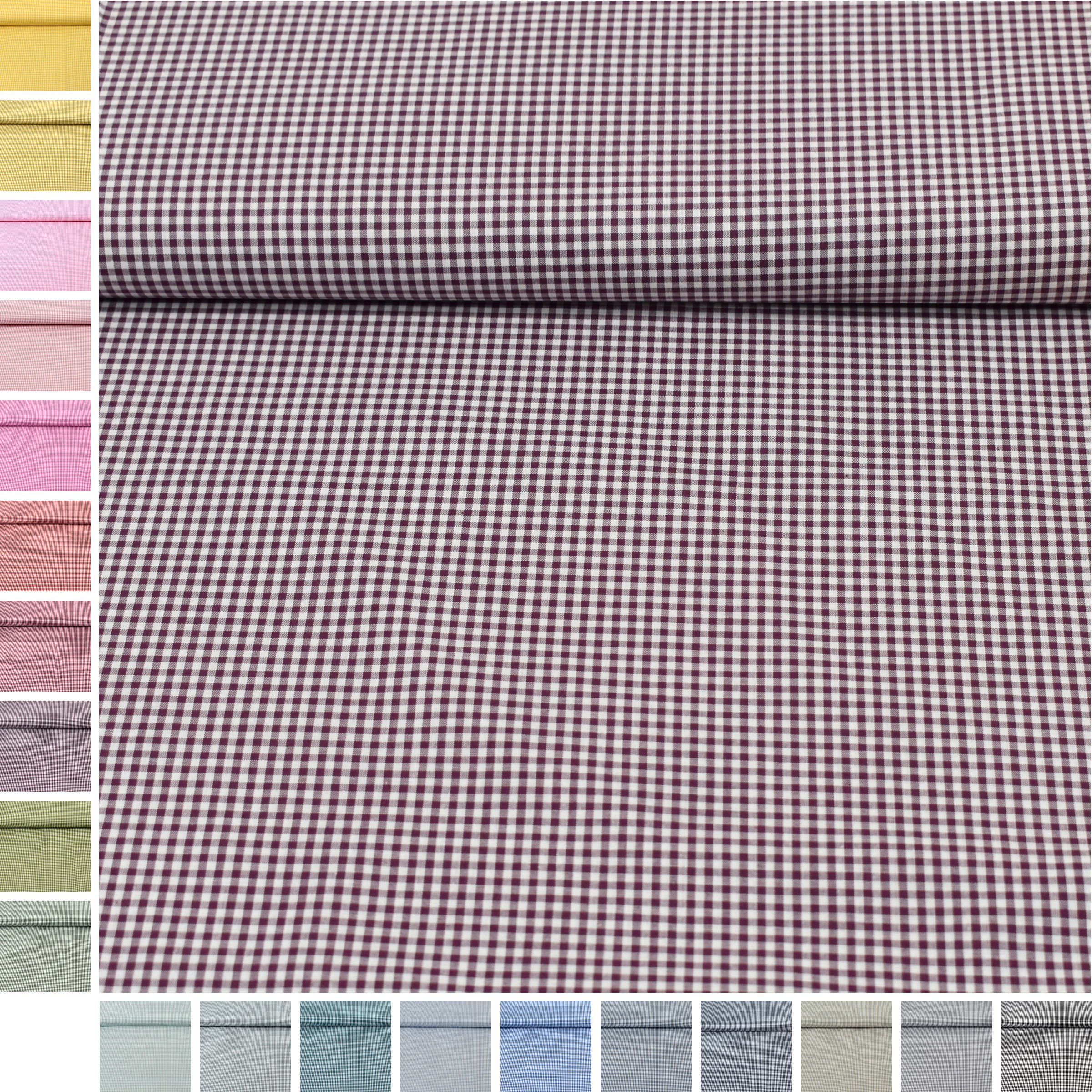 MAGAM-Stoffe Stoff "Mona", Vichy Karo klein Baumwollstoff aus Niederlande ÖKO-TEX Meterware 50cm
