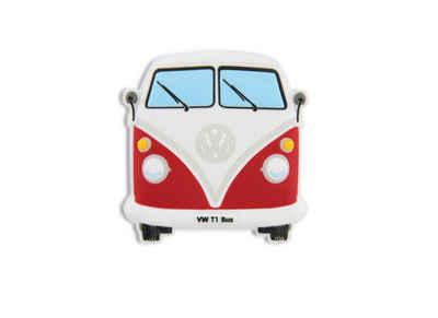 VW Collection by BRISA Magnet Volkswagen Kühlschrankmagnet im T1 Bulli Bus Design (1-St), rote Softmagnete