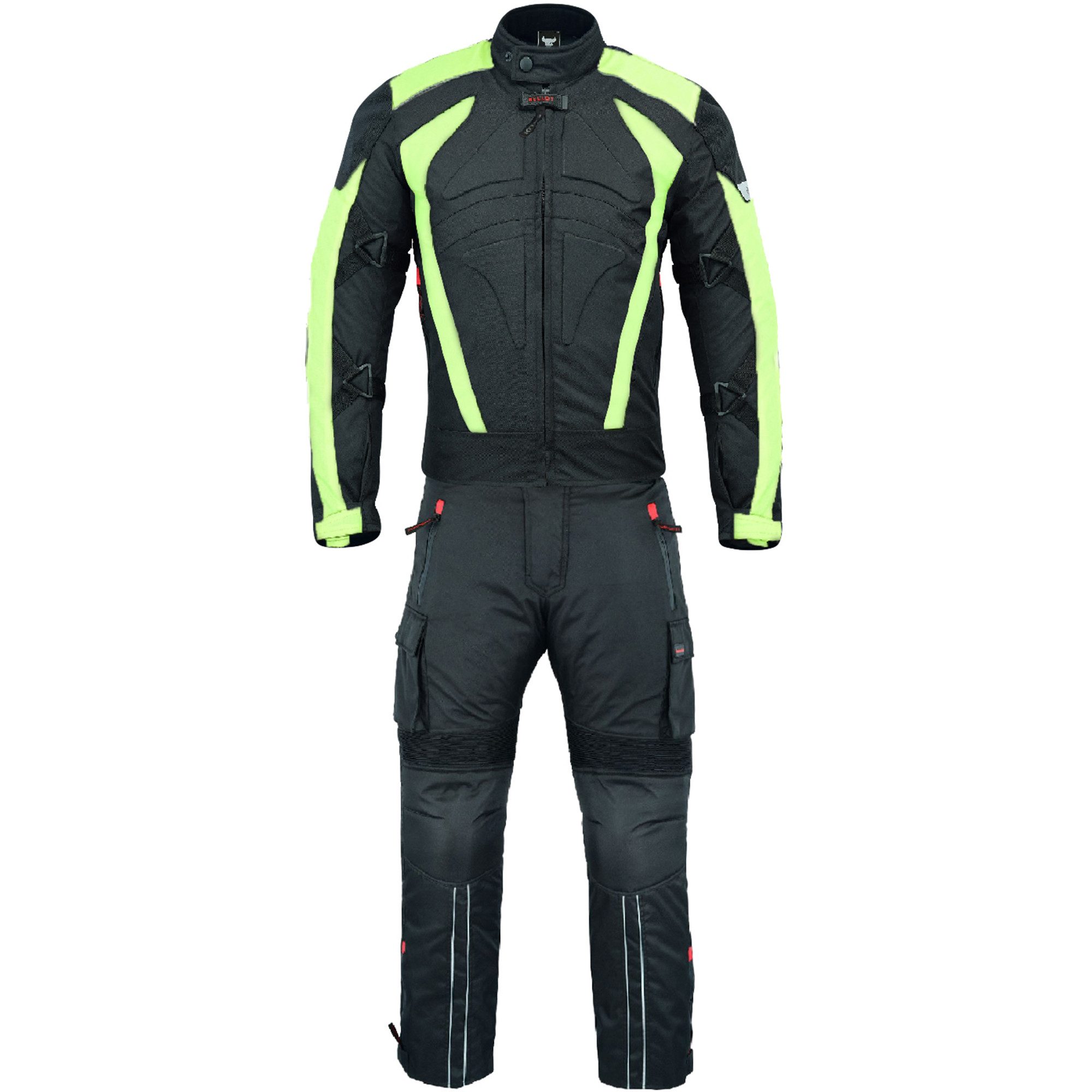 BULLDT Motorradkombi GW322K (Spar-Set, 2-tlg., mit Protektoren) BULLDT Motorradkombi Herren 2-teilig kurze Jacke CE2 Protektoren – Bild 3 von 5