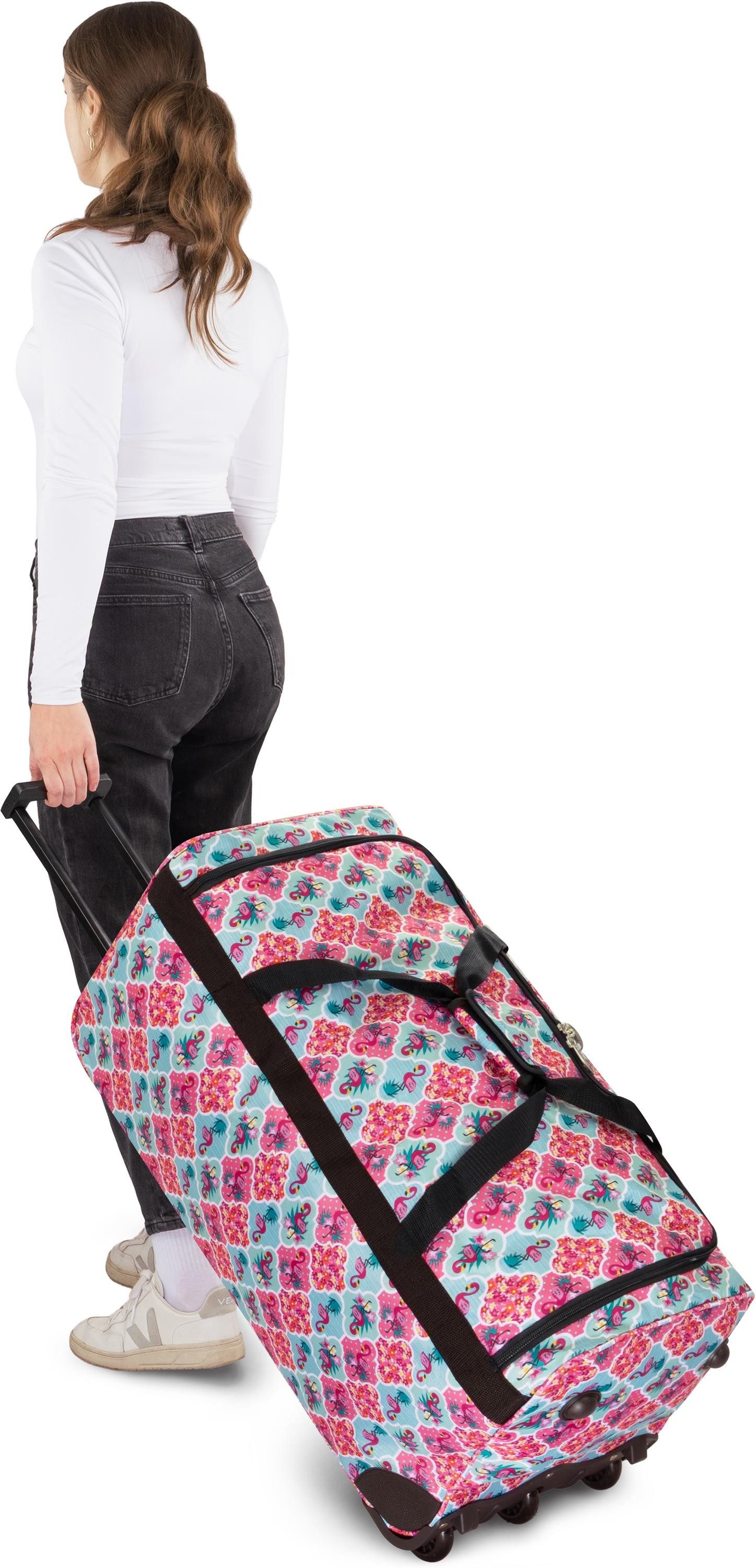 normani Reisetasche Reisetrolley 80 Liter, Trolley mit 3 leichtläufigen Rollen – Bild 3 von 5