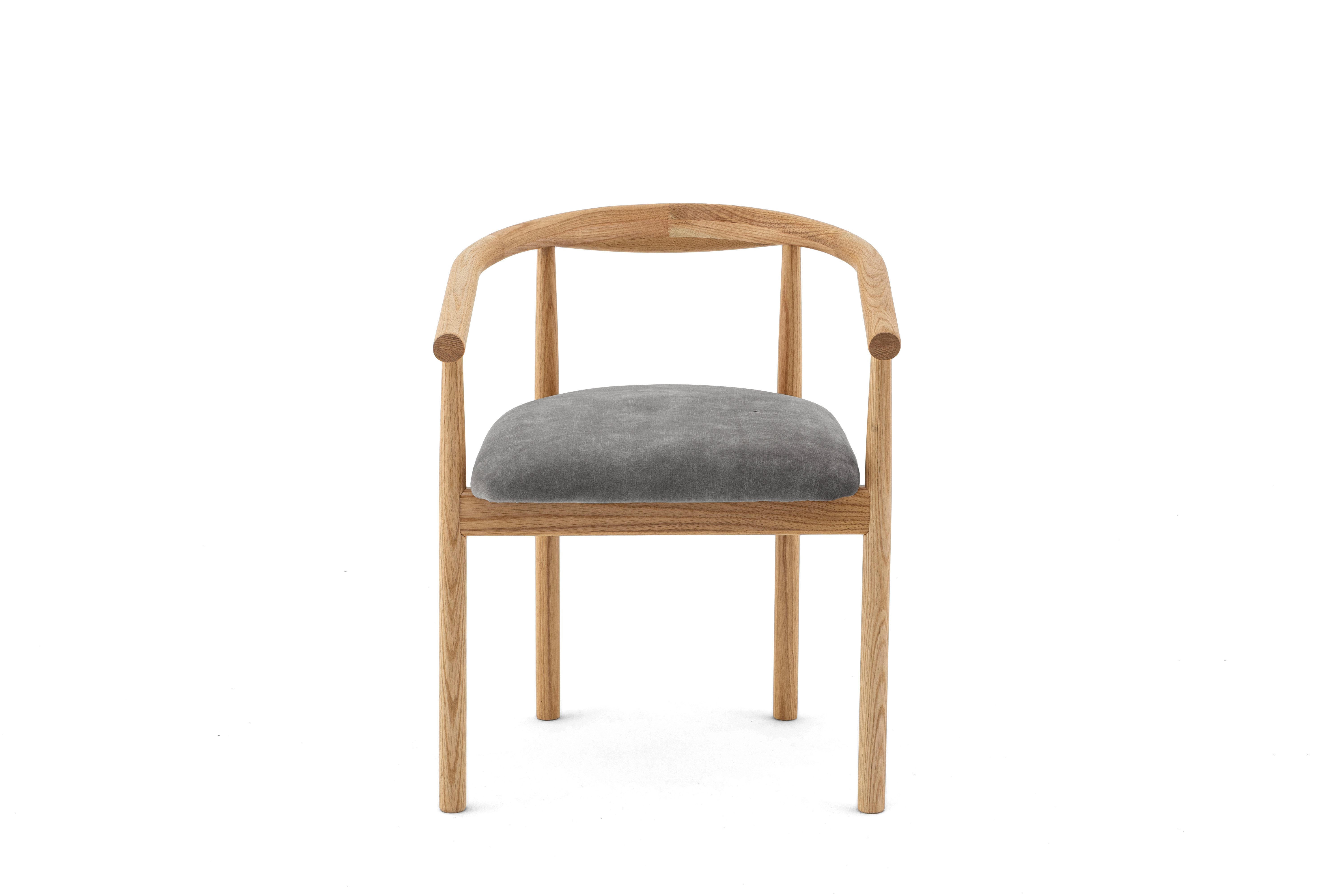 Muffo Stuhl MOVE, Stabile Holzkonstruktion, weich gepolsterter Sitz