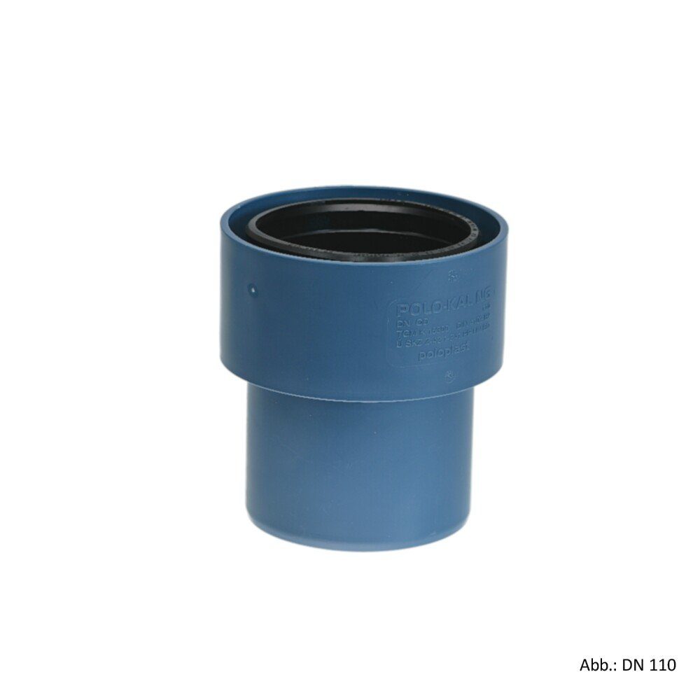 POLOPLAST Wasserrohr POLOPLAST Übergang FZ-/Guss-Spitzende auf POLO-KAL NG-Muffe,Spitzende