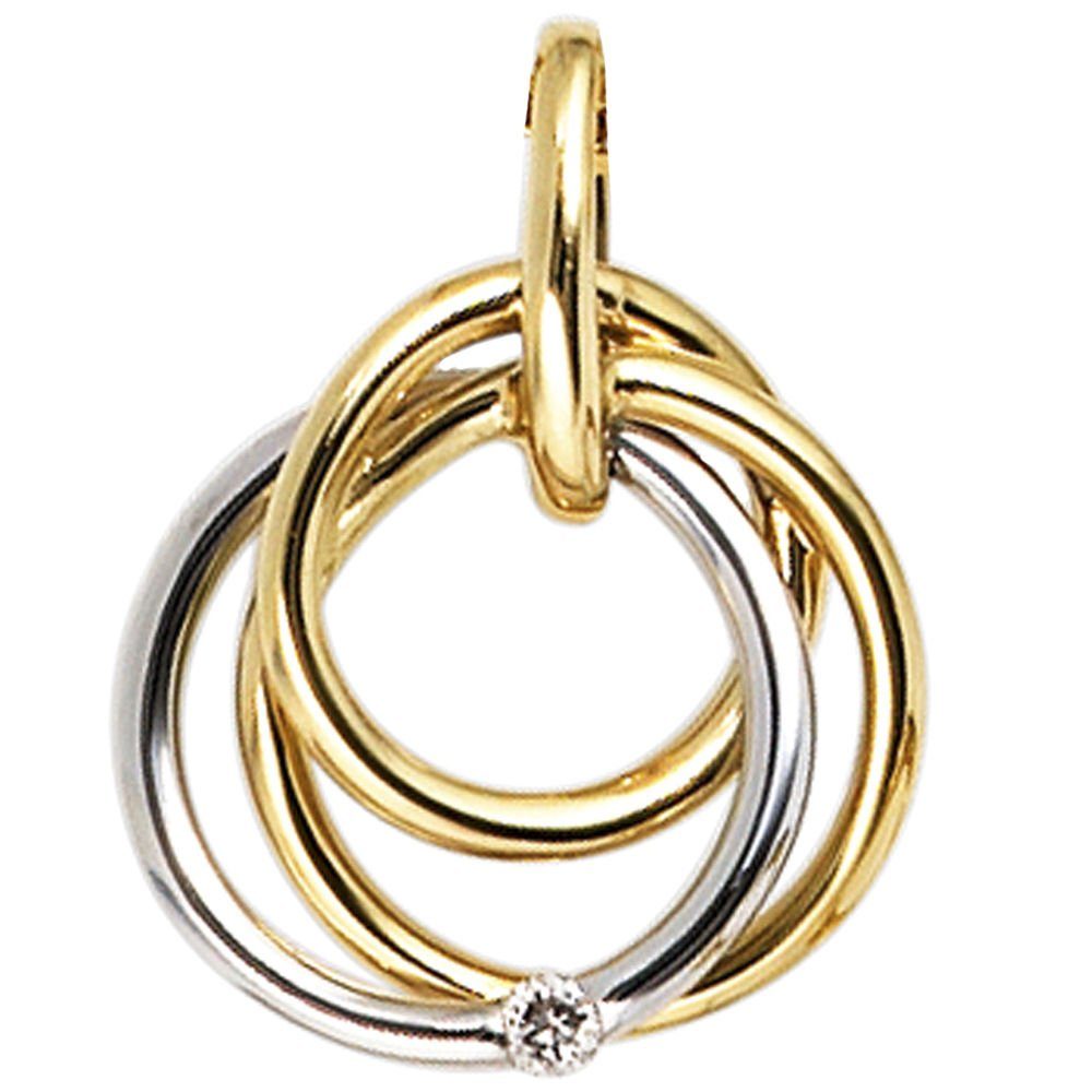 Schmuck Krone Kettenanhänger Anhänger 3 Ringe günstig online kaufen