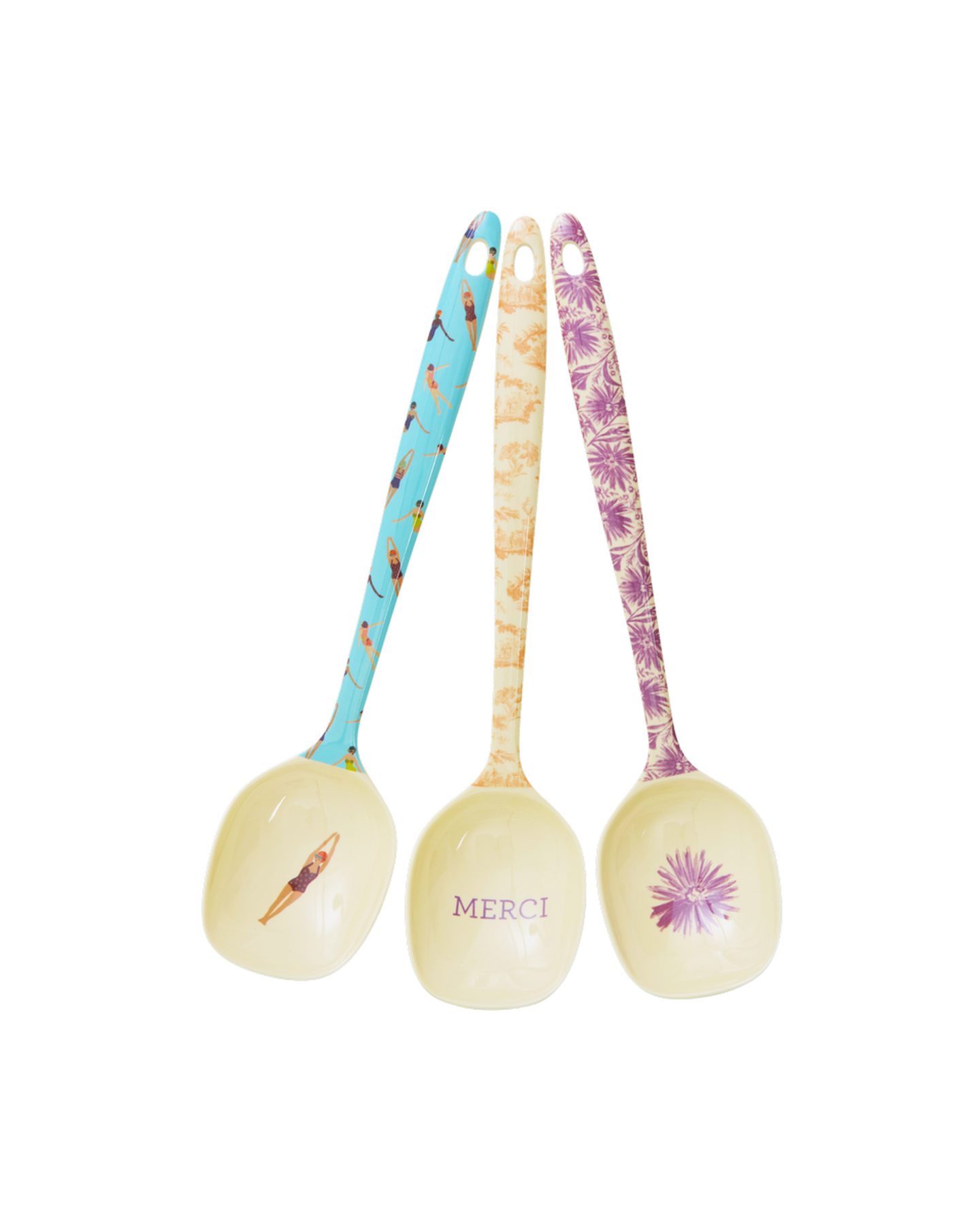 rice Kochlöffel Rice Melamin Gloriously Gifted Kochlöffel 3er-SET, Bruchsicher