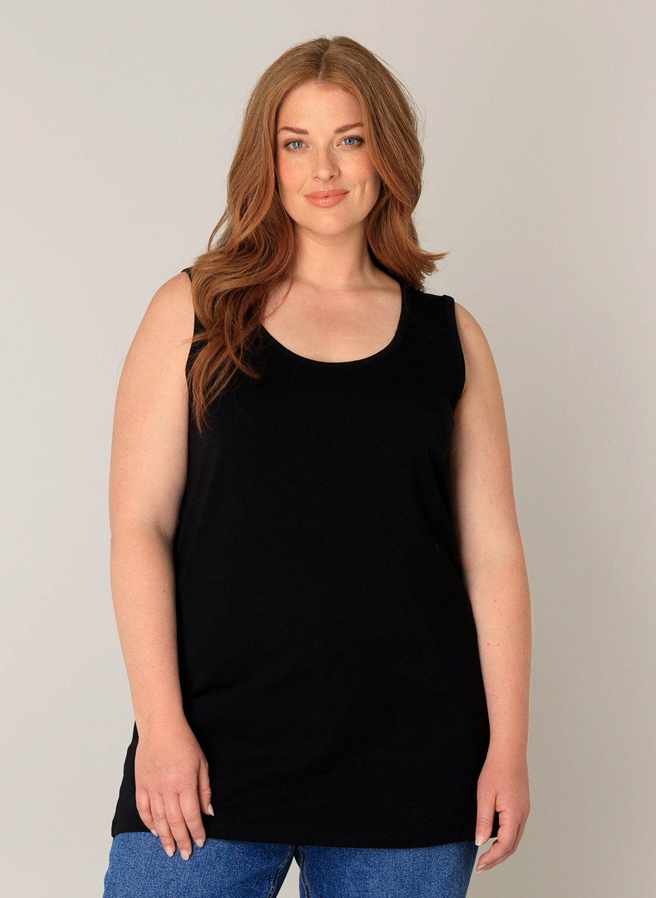 Base Level Curvy Longtop in großen günstig online kaufen