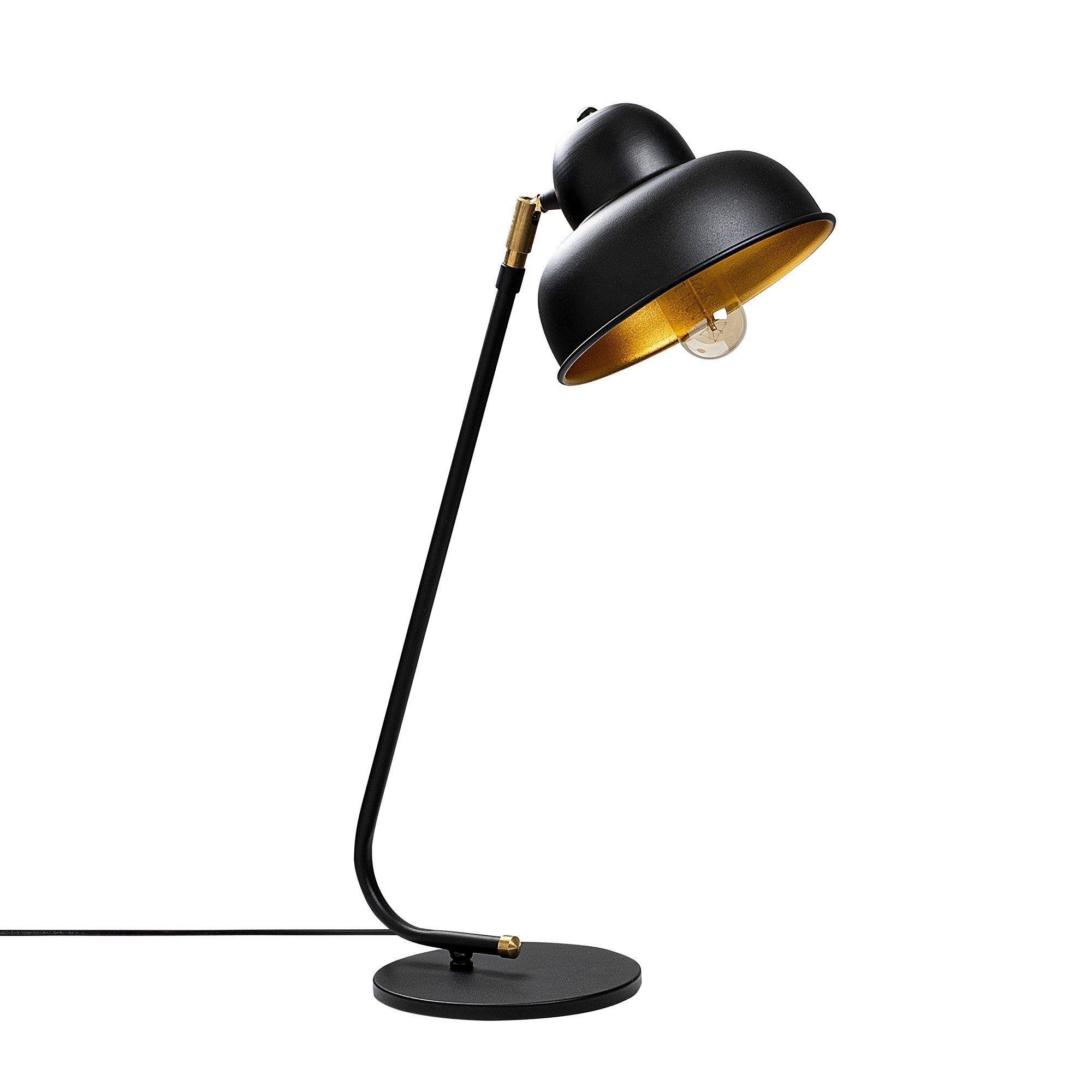 Opviq Schwarz, Berceste 20 35 Schreibtischlampe cm, STAHLKÖRPER NOR, x