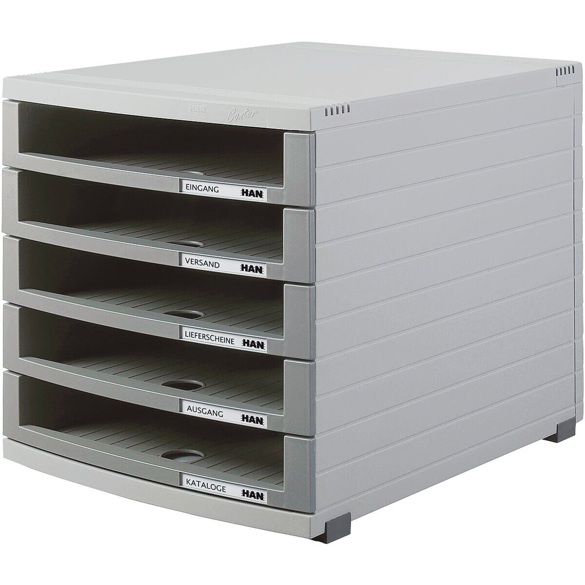 HAN Schubladenbox Contur, mit 5 Schubladen, offen, stapelbar